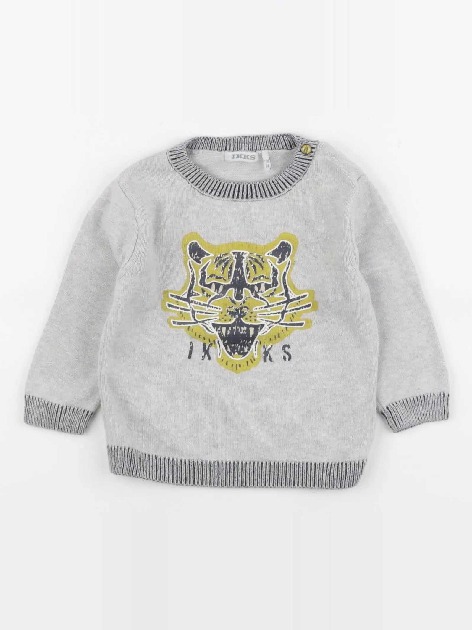 IKKS - pull gris - 12 mois