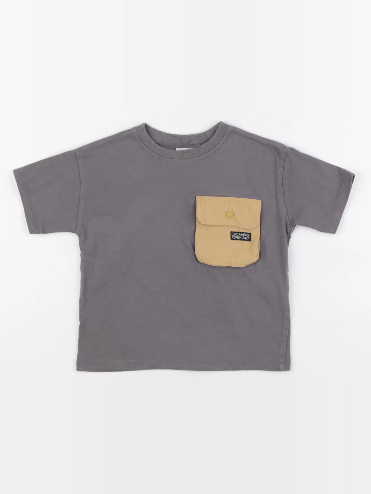 Zara - tee-shirt taupe - 18/24 mois