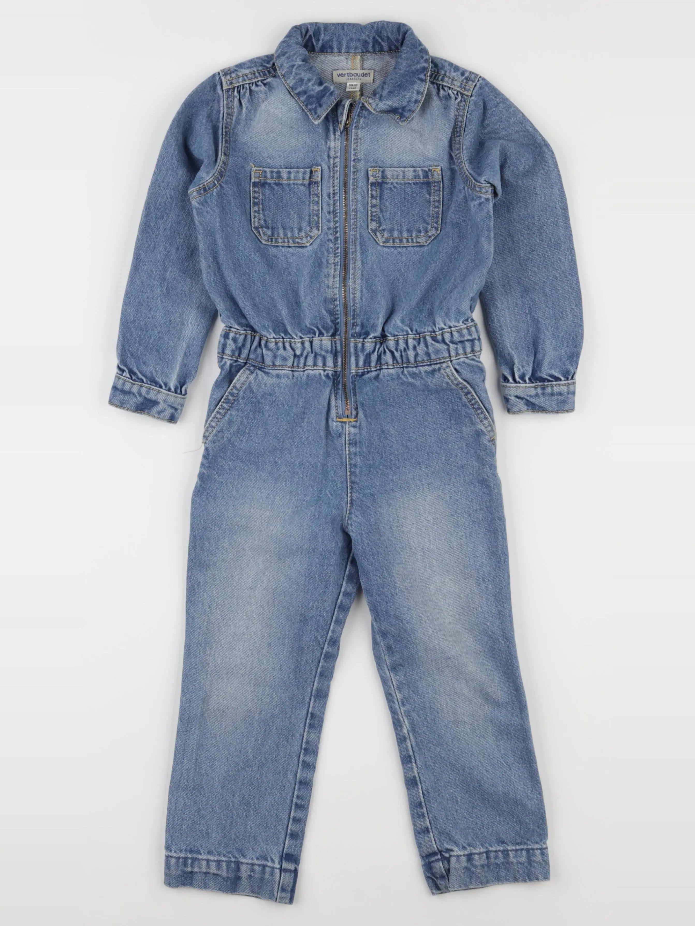 Vertbaudet - combinaison bleu - 4 ans