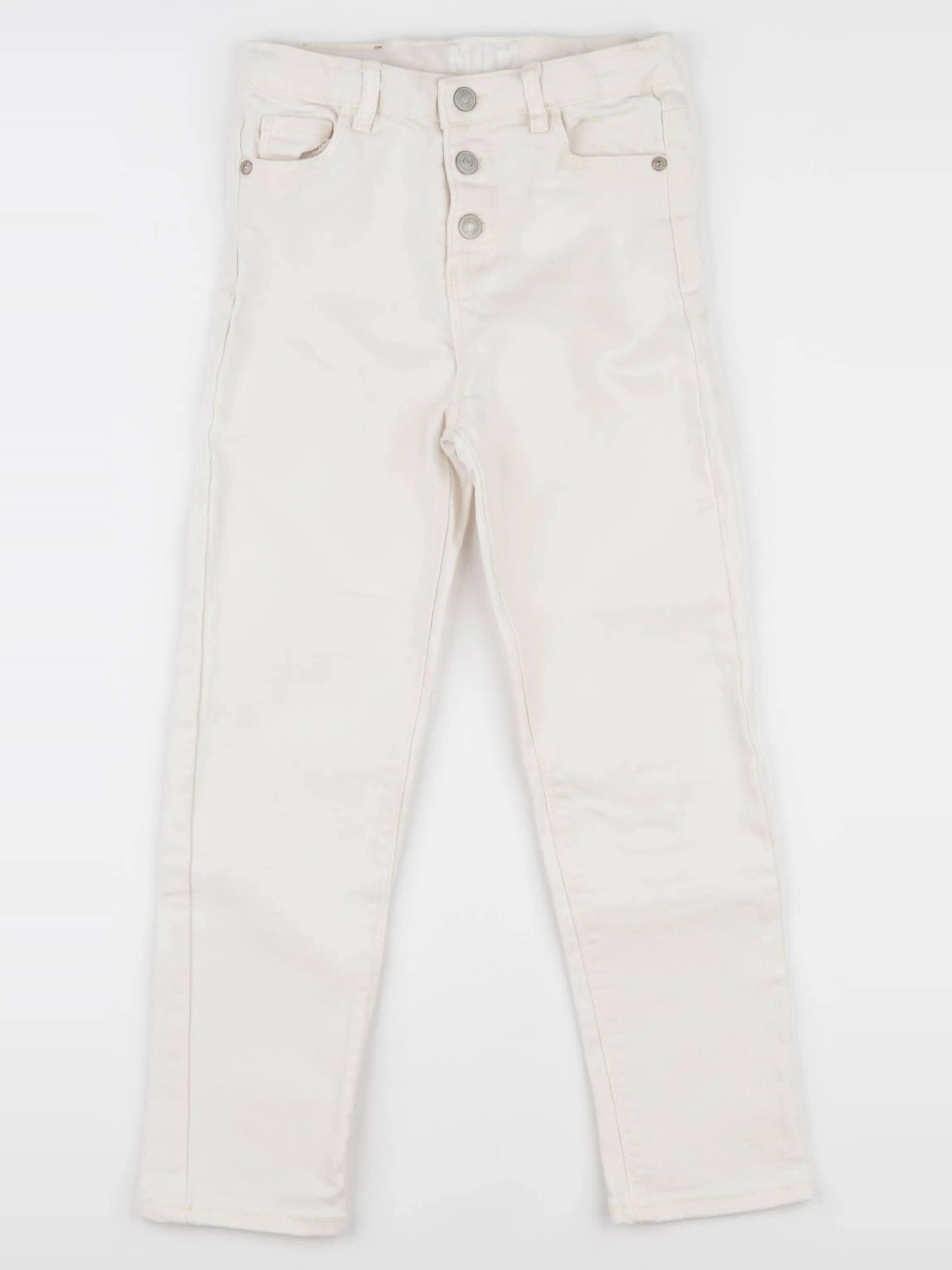 Vertbaudet - jean beige - 8 ans