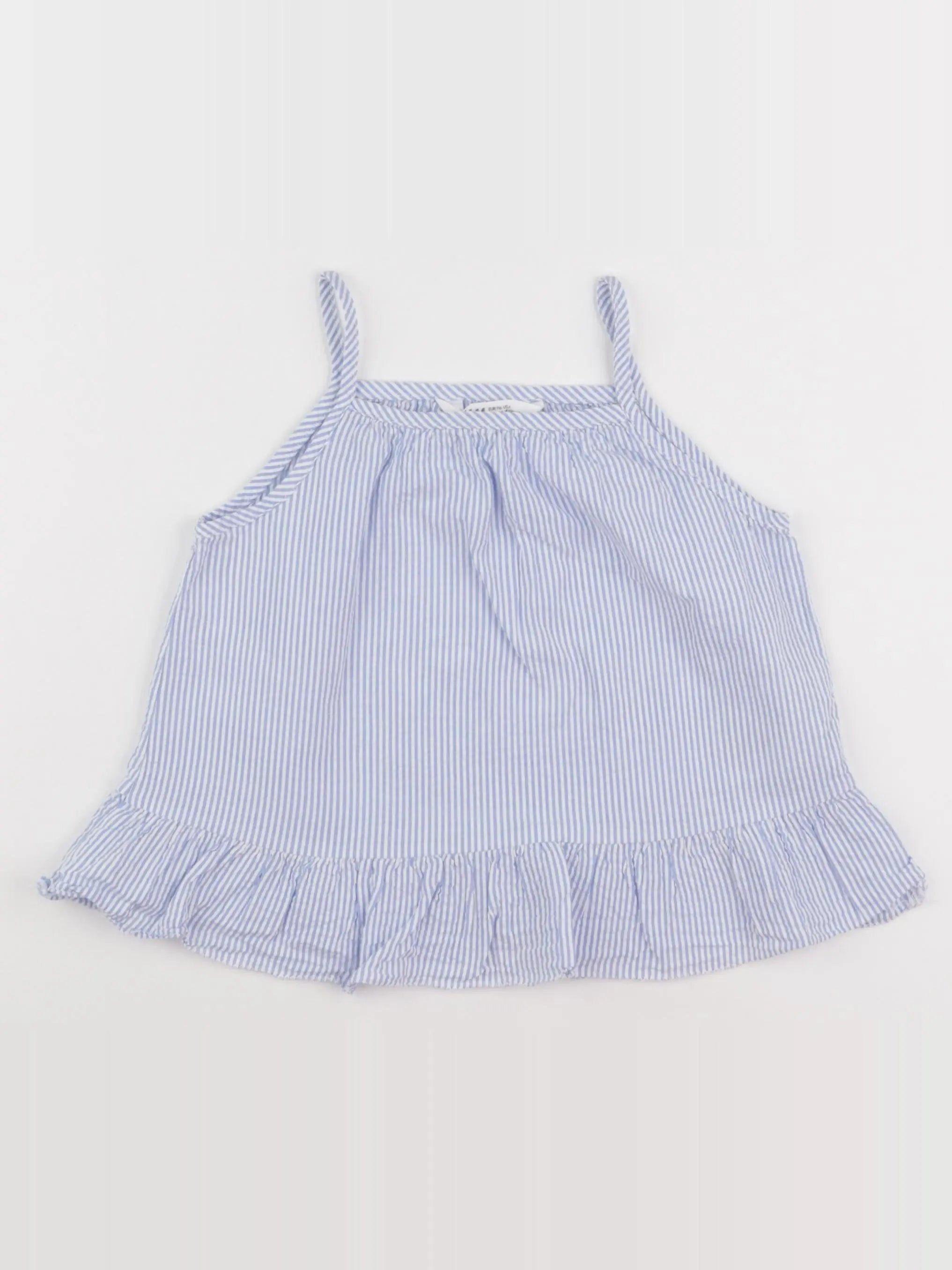 H&M - blouse bleu - 4/6 ans