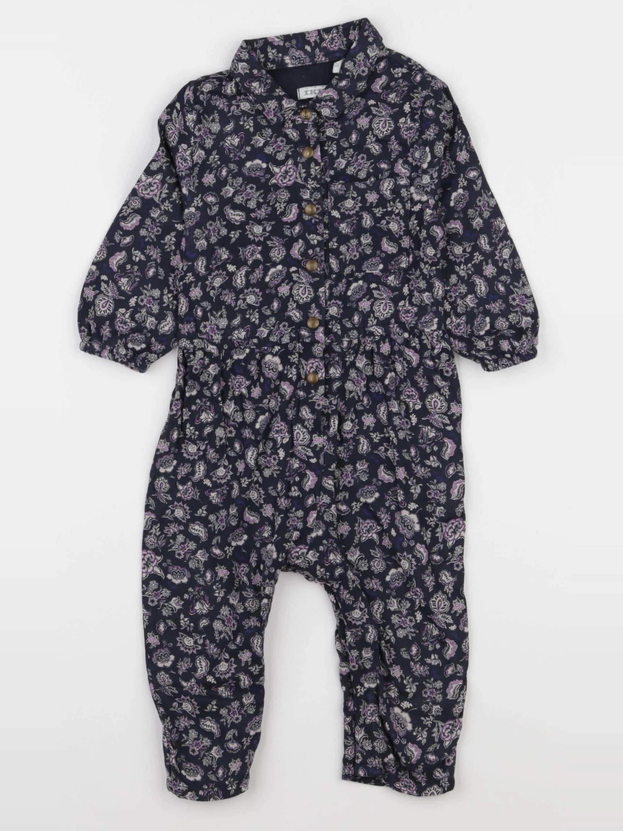 IKKS - combinaison bleu, violet - 6 mois