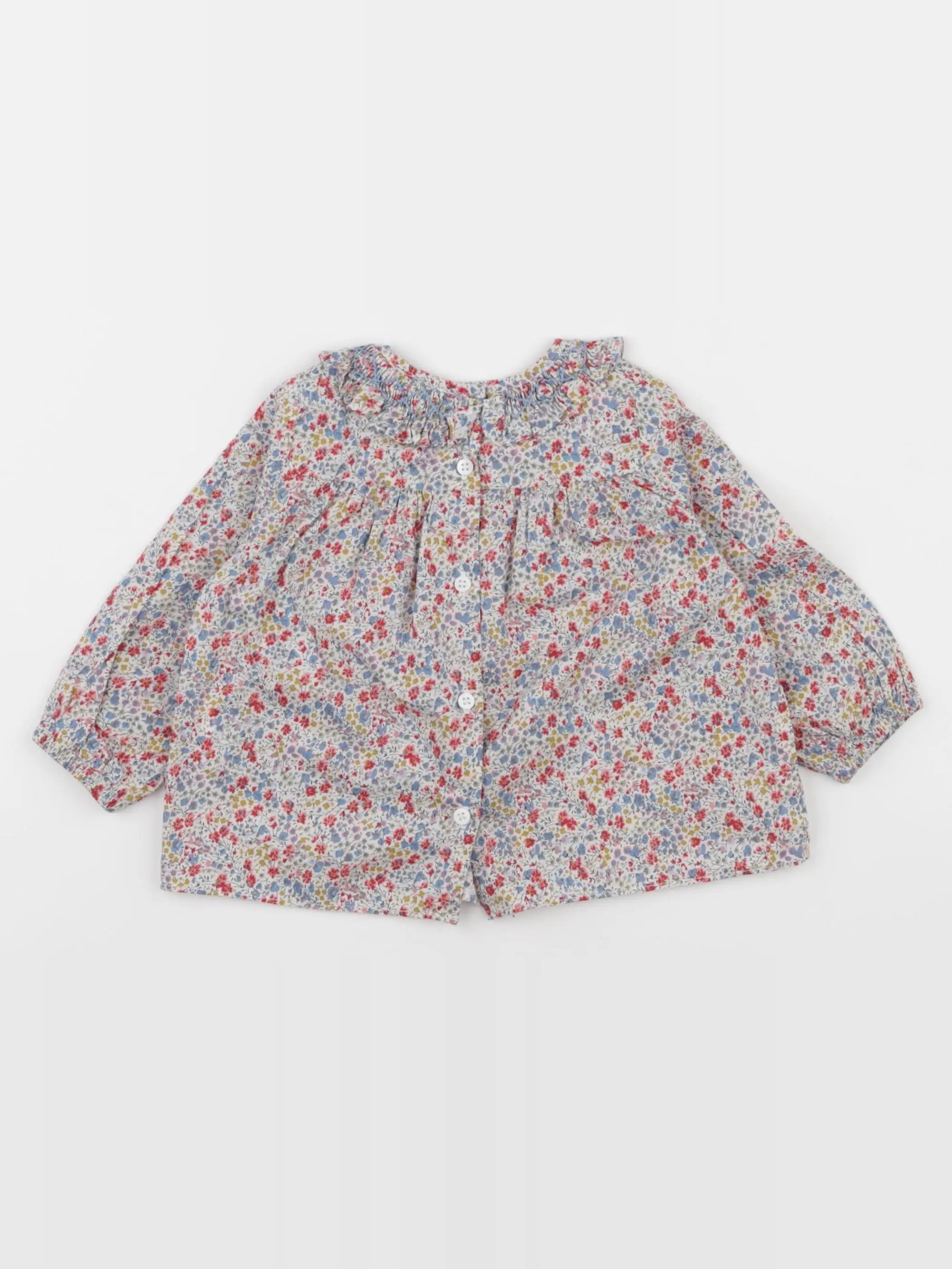 Cyrillus - blouse multicolore - 12 mois