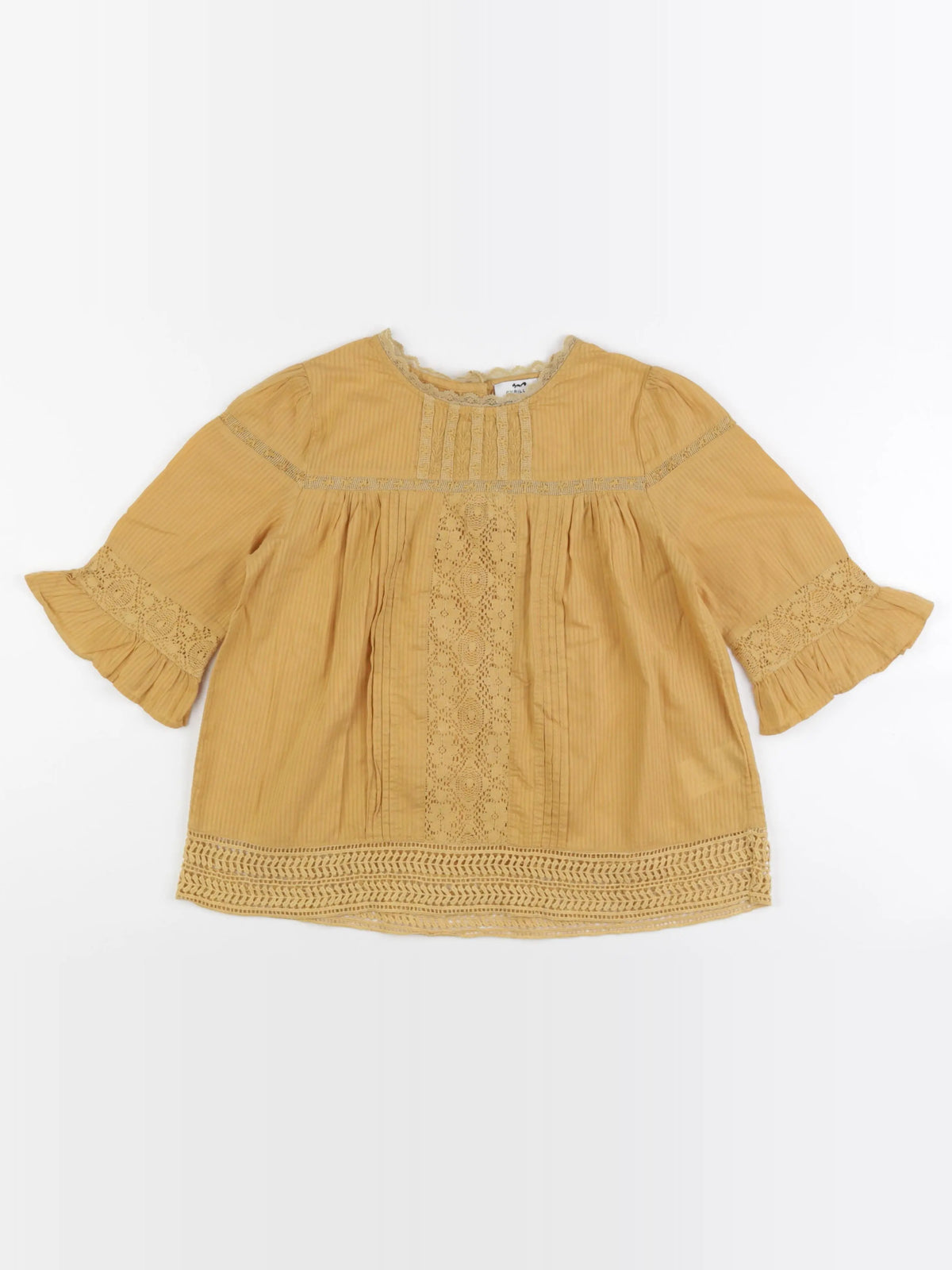 Cyrillus - blouse jaune - 10 ans
