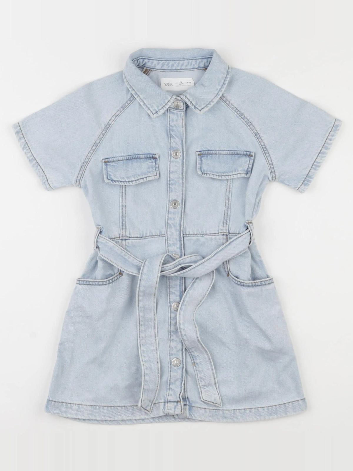 Zara - robe bleu - 4 ans