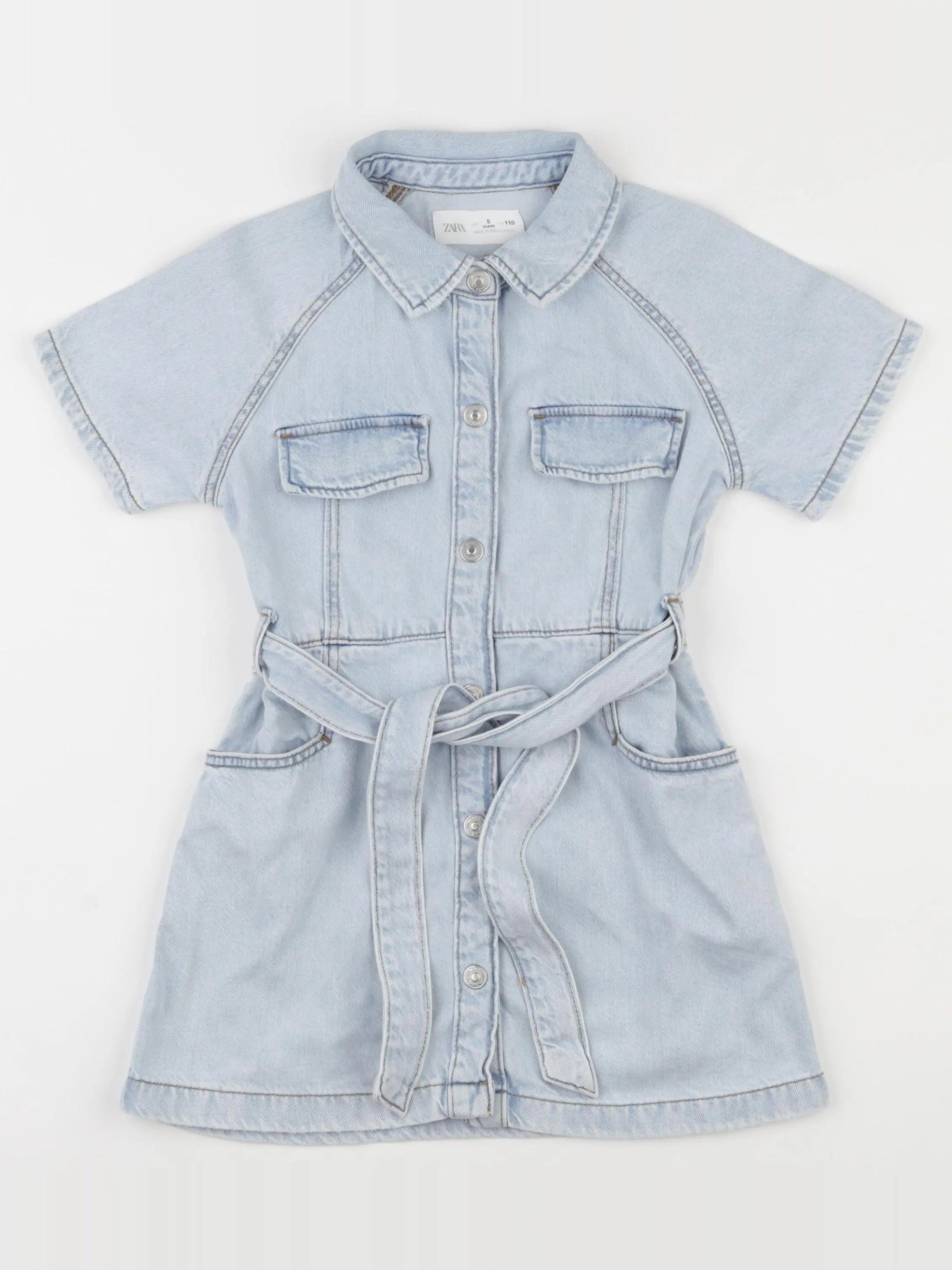 Zara - robe bleu - 4 ans