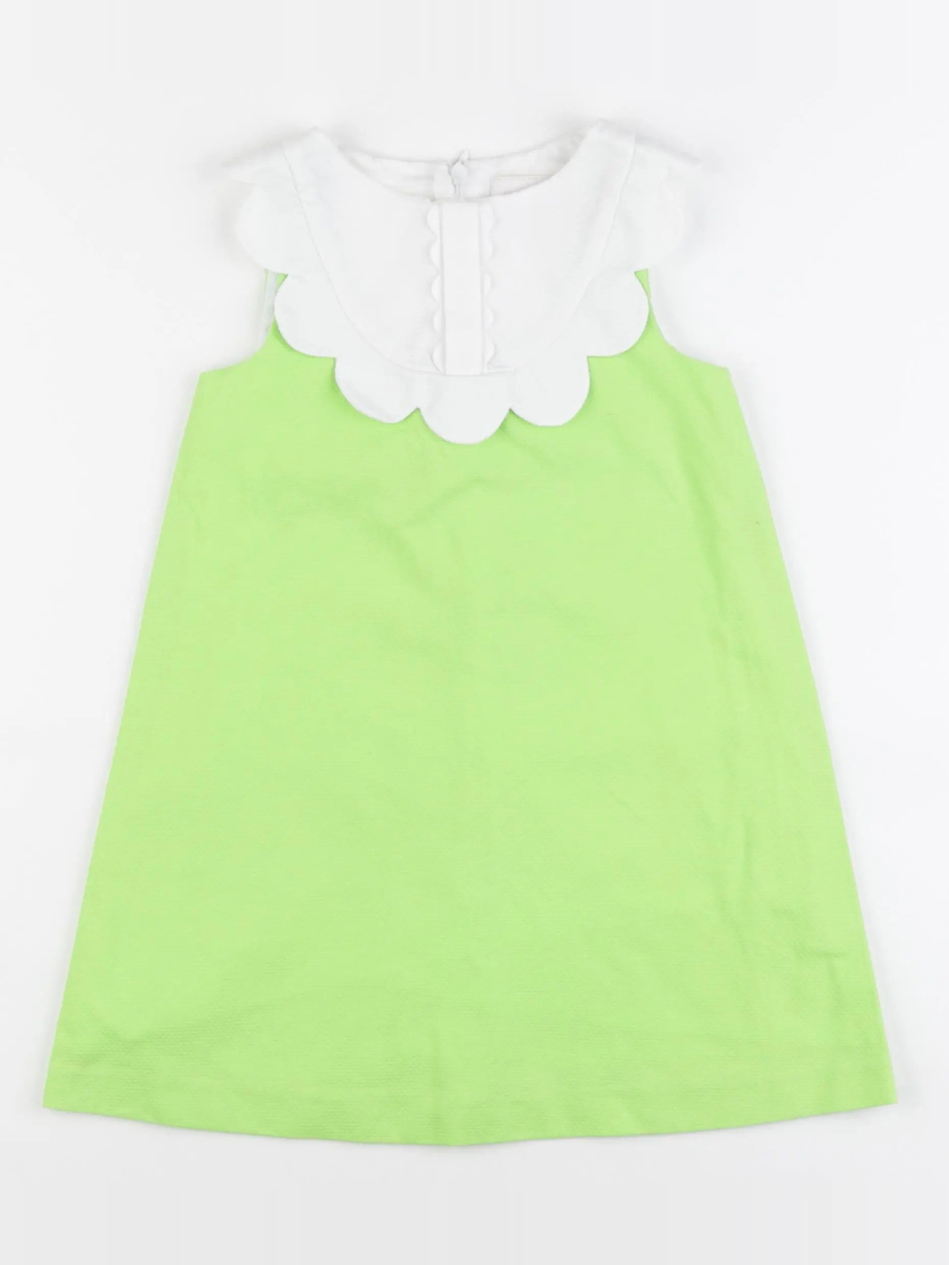 Jacadi - robe blanc, vert - 4 ans