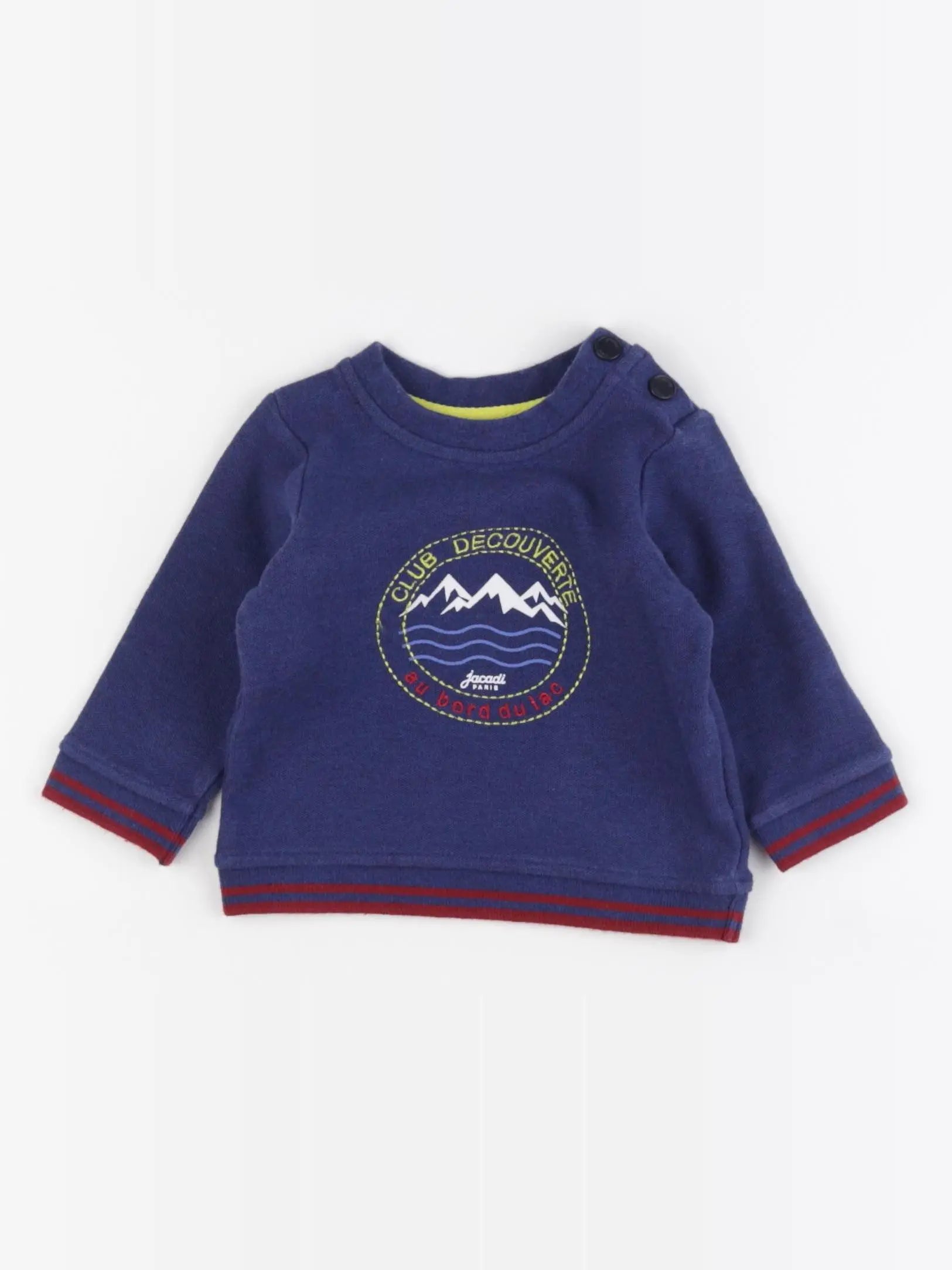 Jacadi - sweat bleu - 6 mois