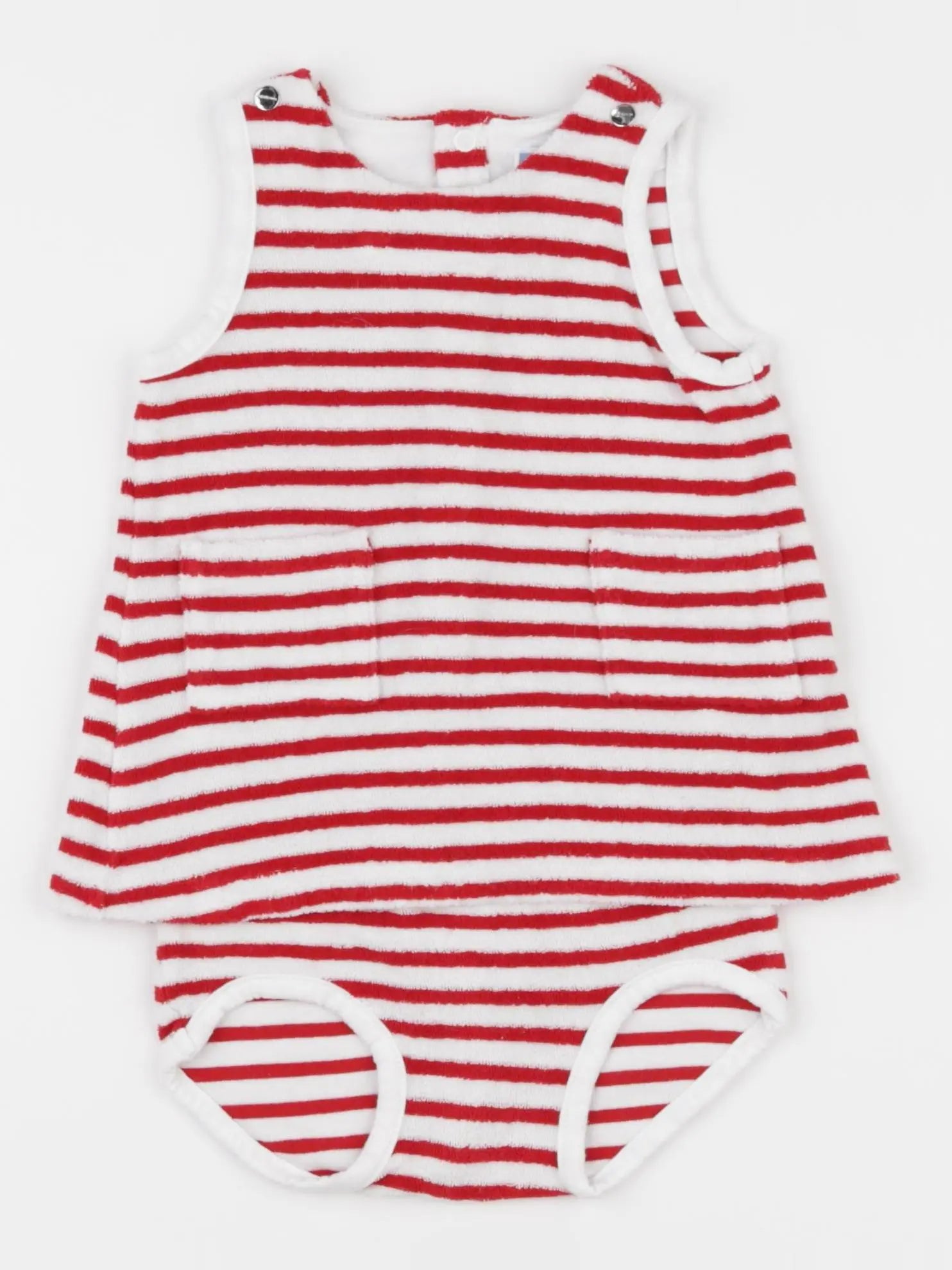 Jacadi - ensemble blanc, rouge - 6 mois