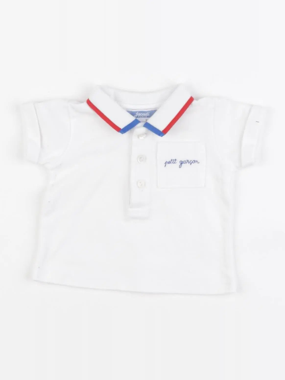 Jacadi - polo blanc - 1 mois