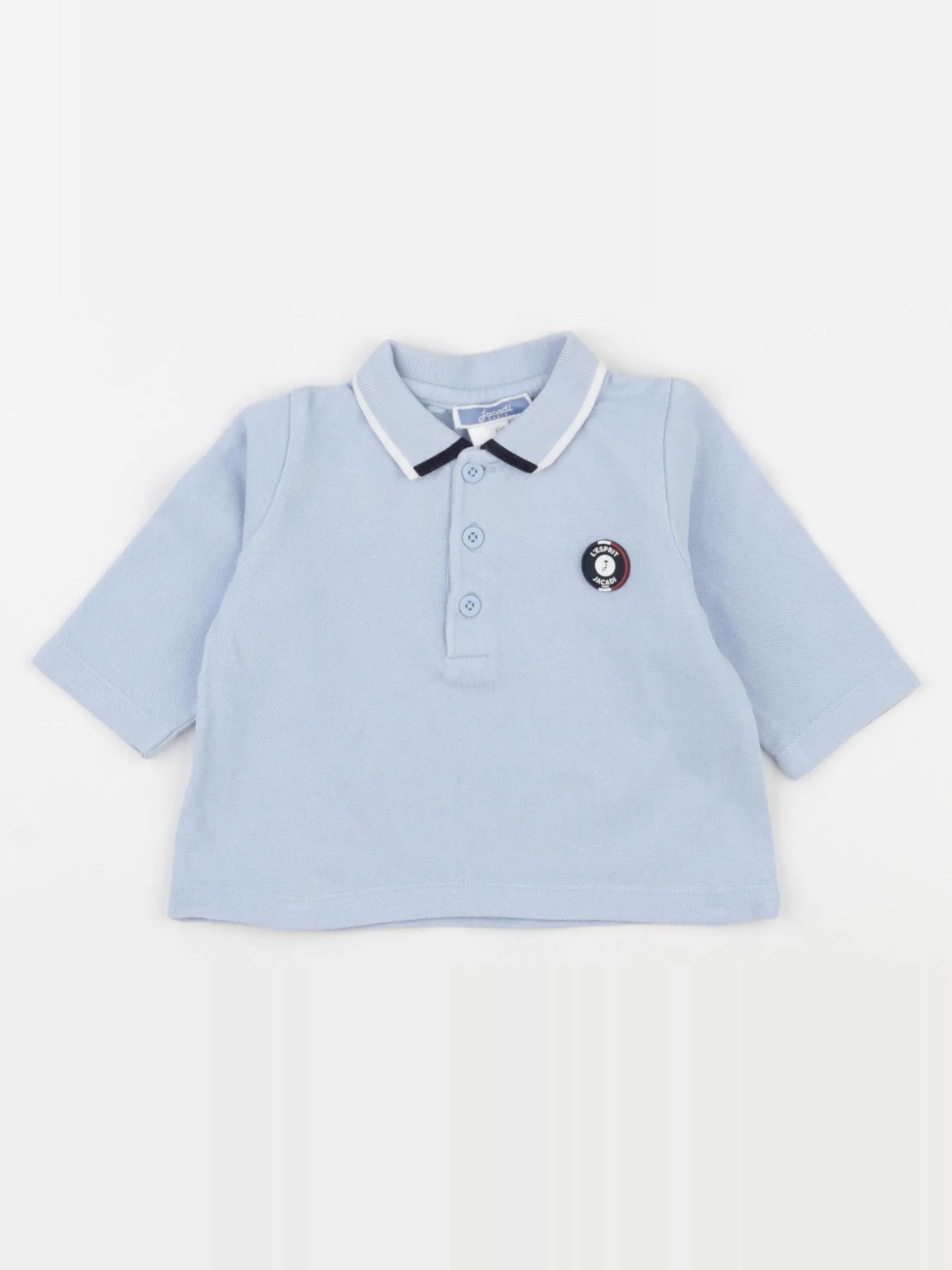 Jacadi - polo bleu - 6 mois