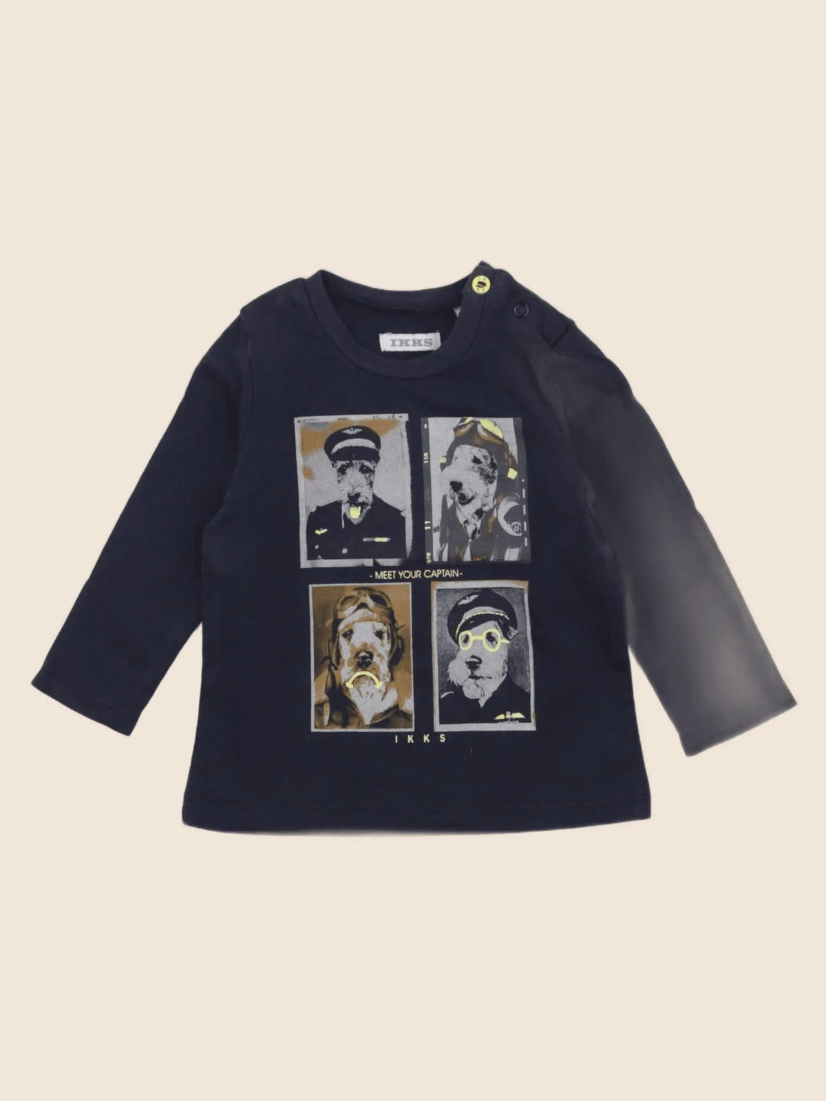 IKKS - tee-shirt bleu - 6 mois