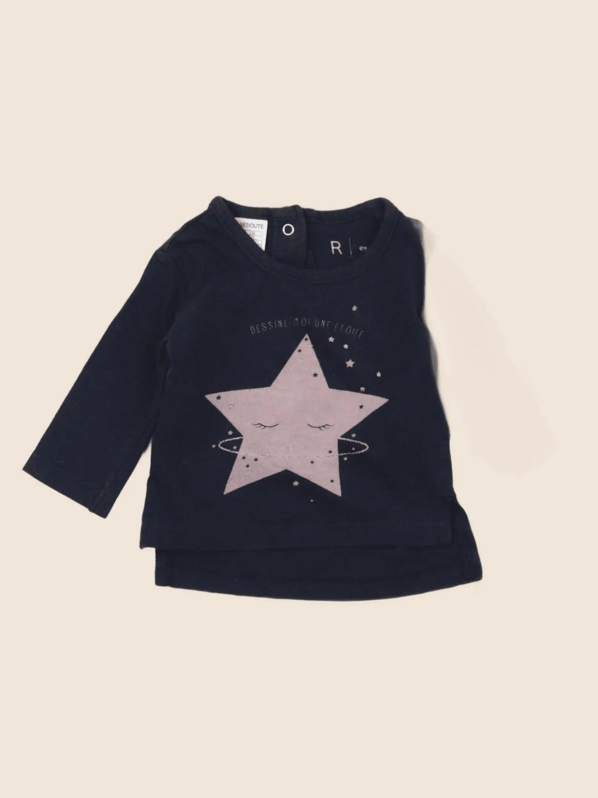 La Redoute - tee-shirt bleu - 1 mois