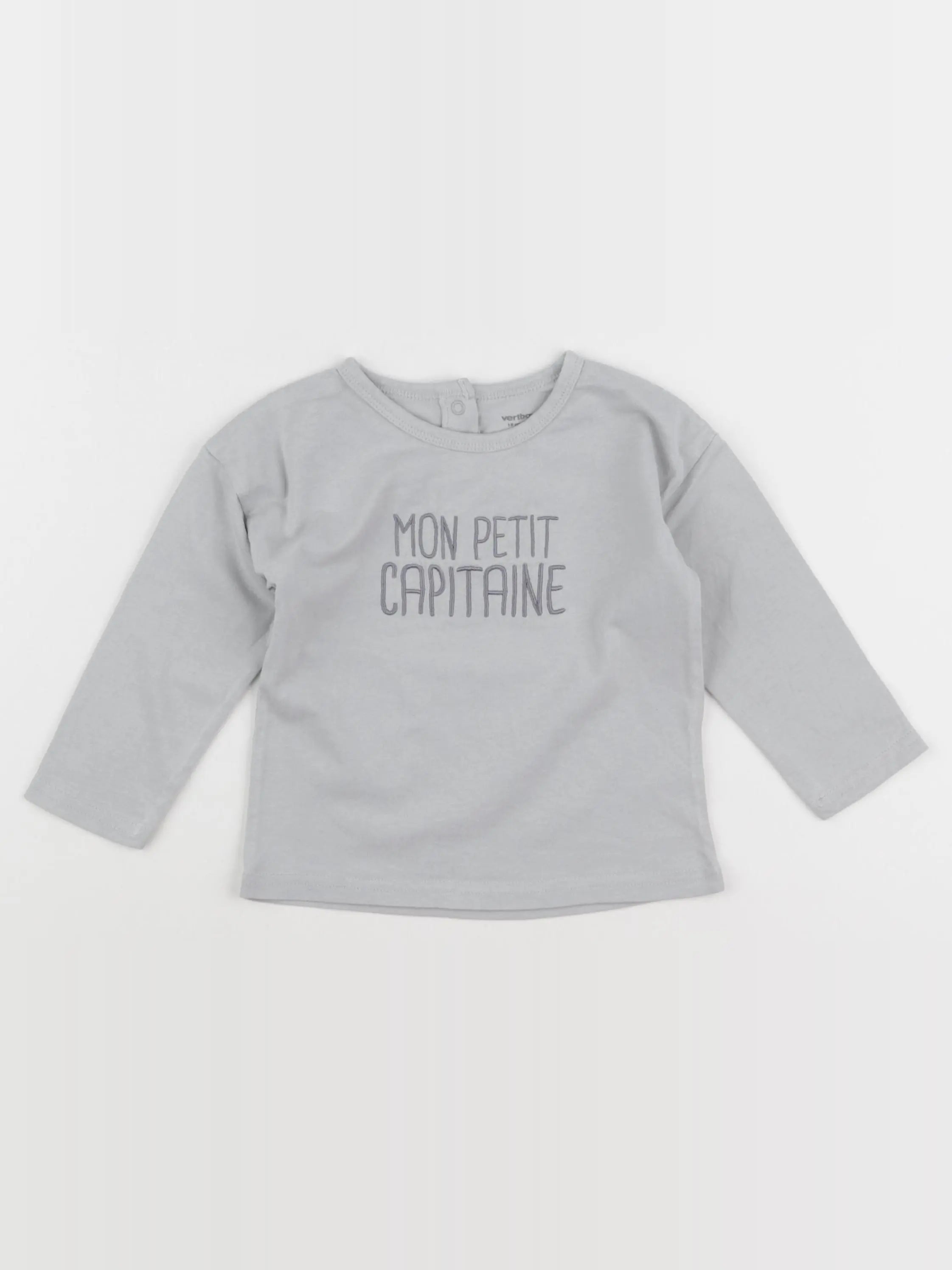 Vertbaudet - tee-shirt bleu - 18 mois