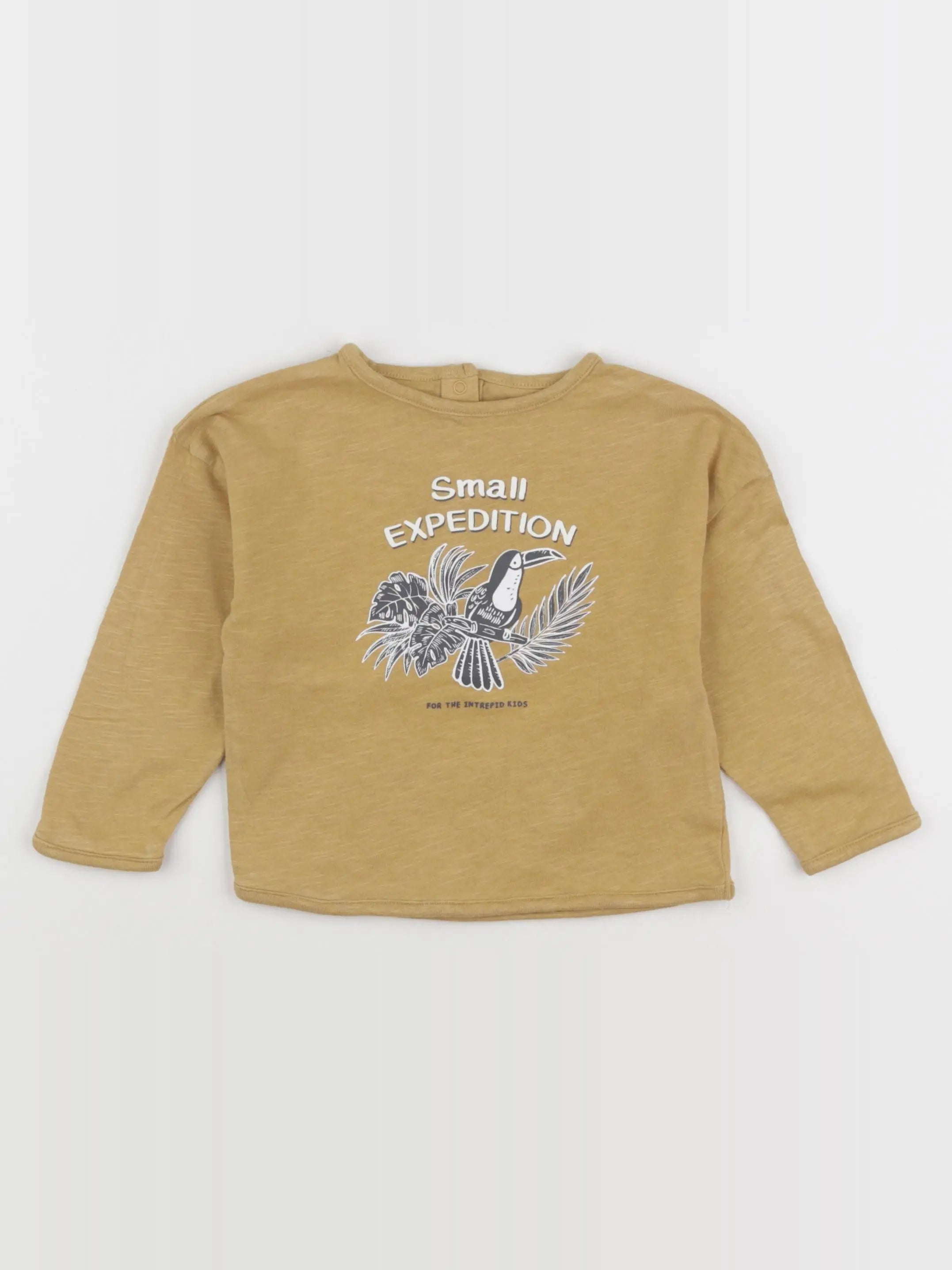 Vertbaudet - tee-shirt jaune - 18 mois