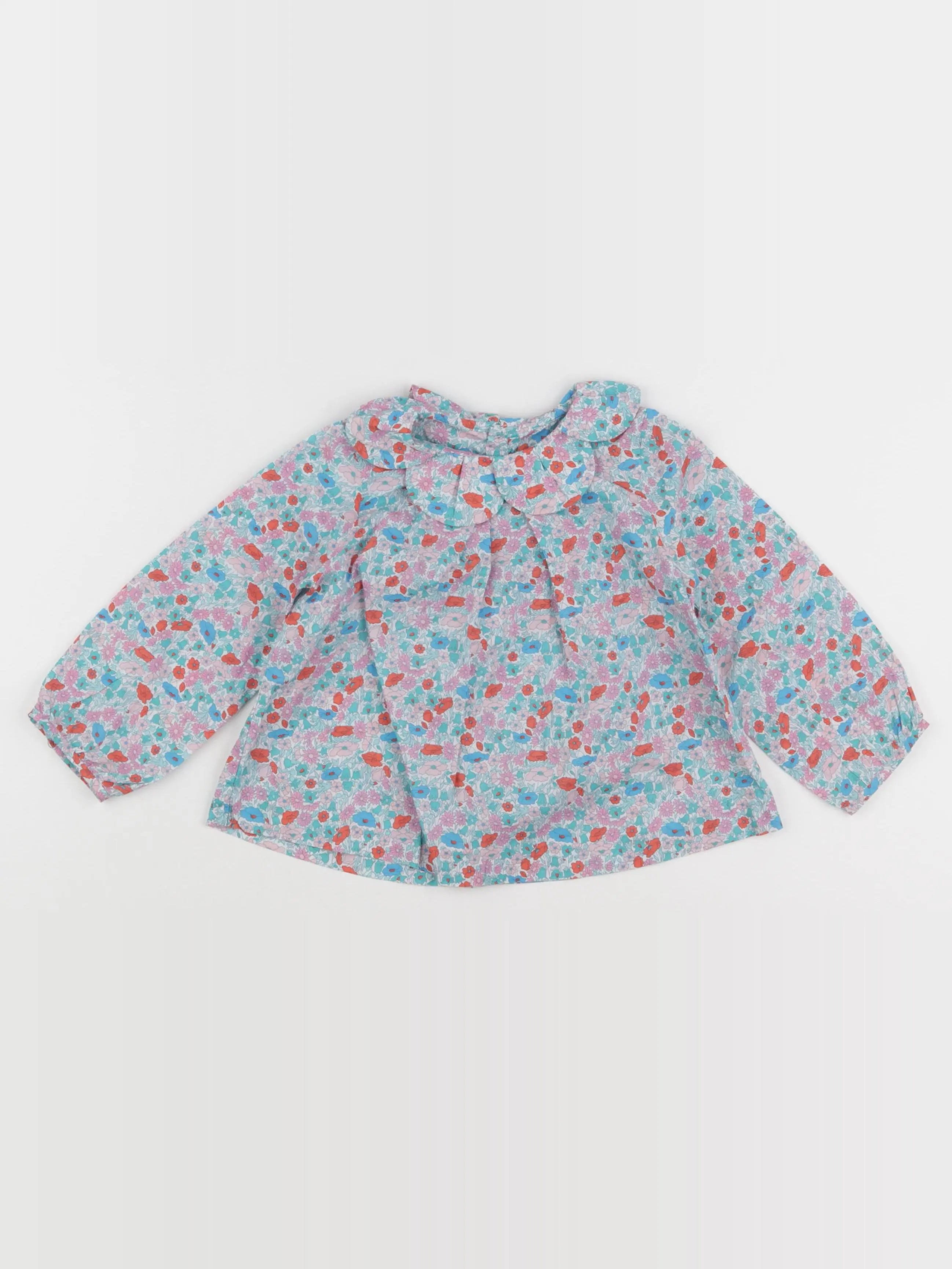 Jacadi - blouse liberty multicolore - 24 mois