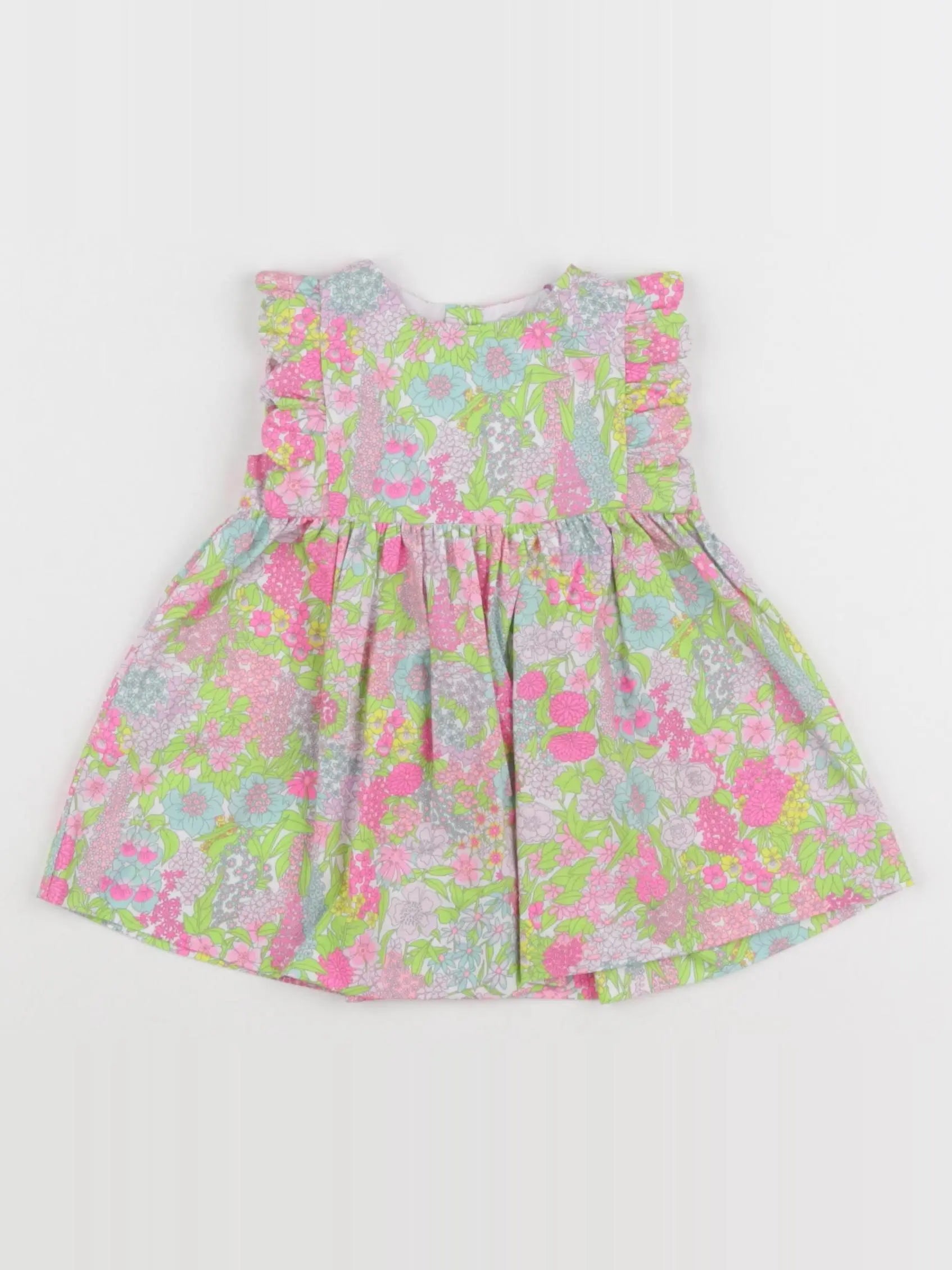 Jacadi - robe liberty multicolore - 3 mois