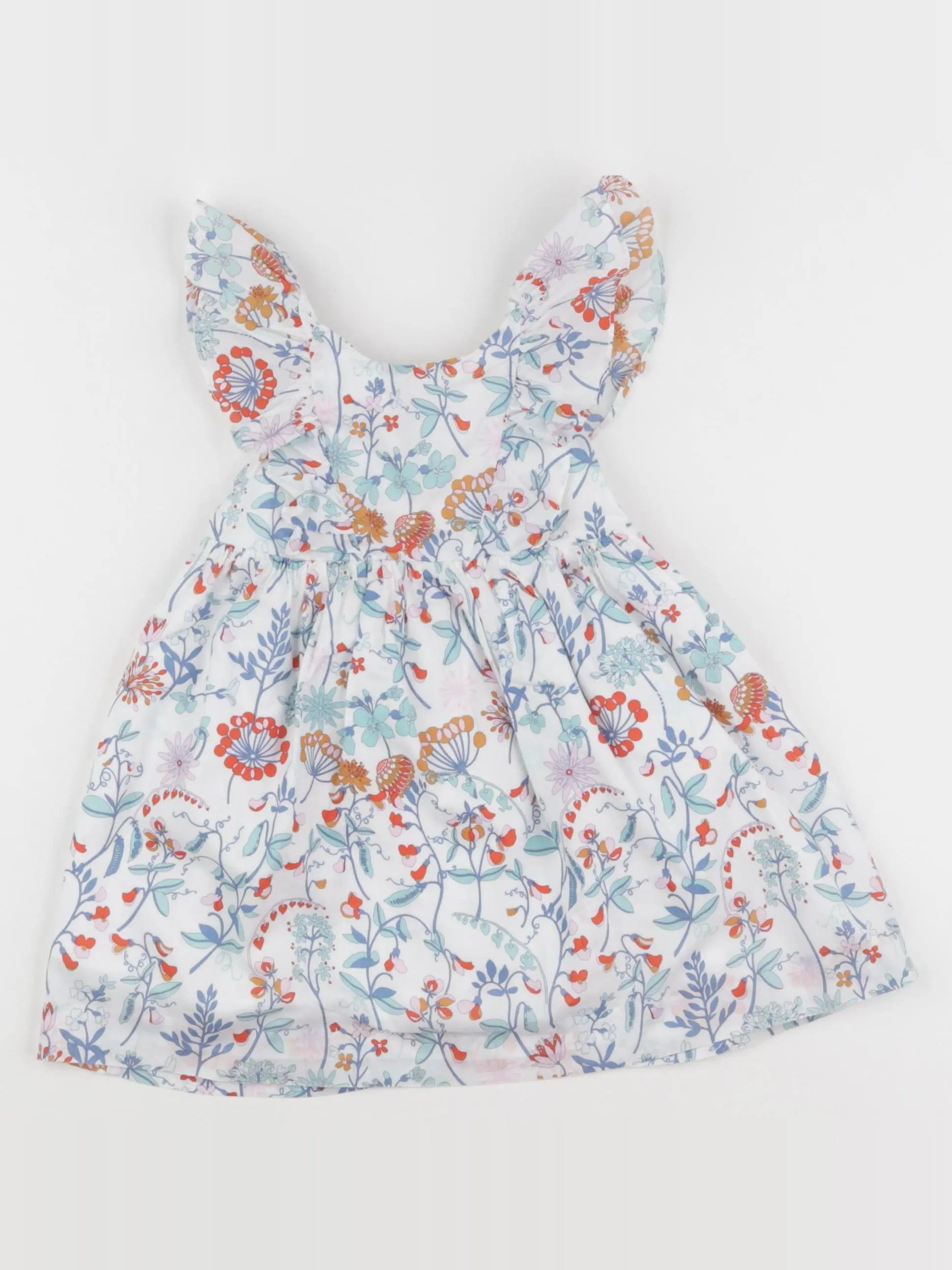 Jacadi - robe liberty multicolore - 18 mois