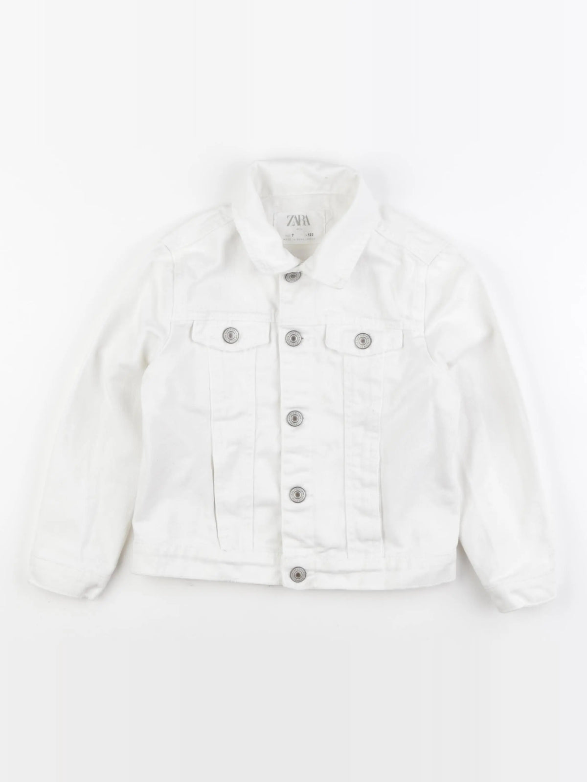 Zara - veste blanc - 7 ans