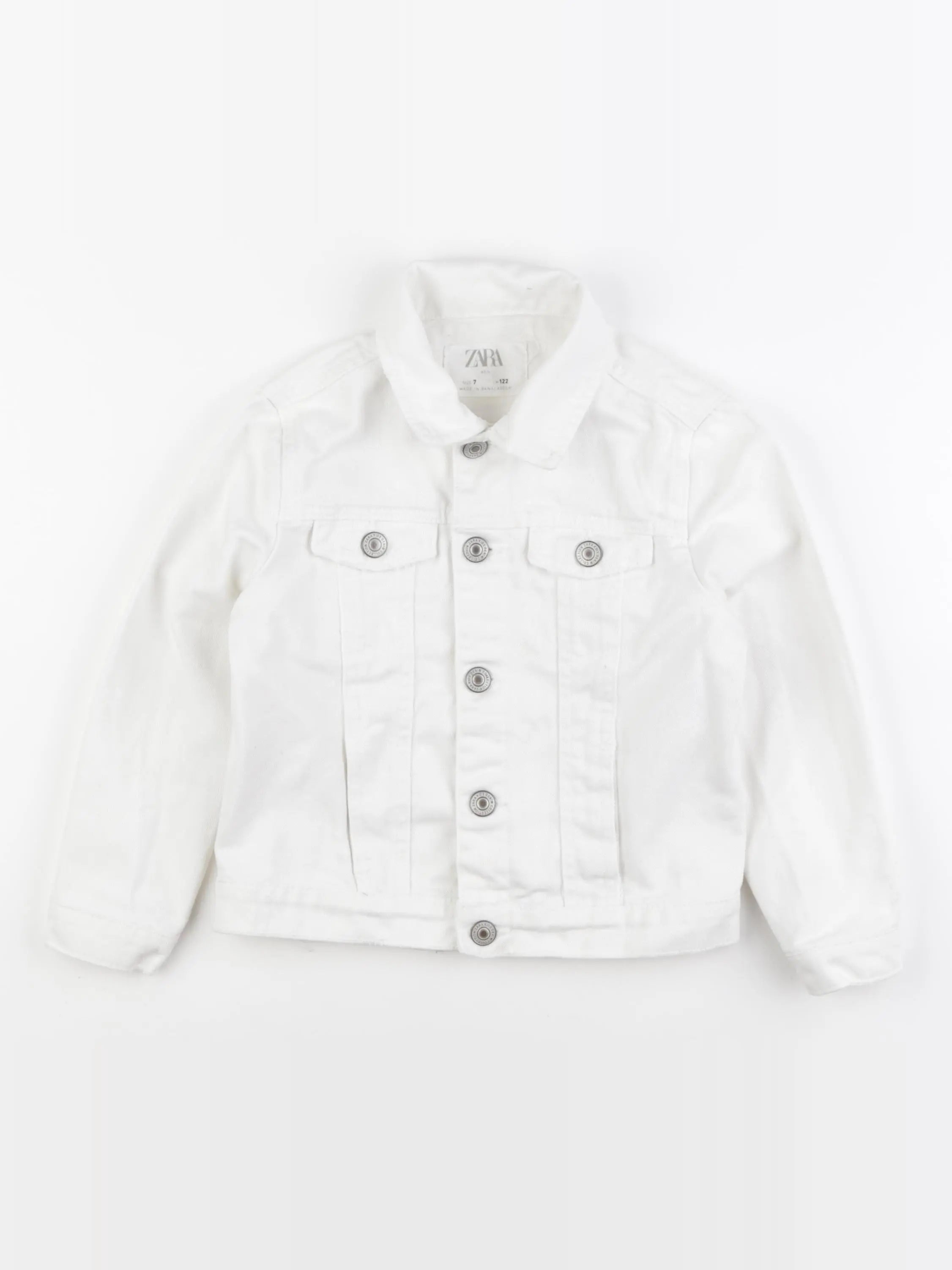 Zara - veste blanc - 7 ans