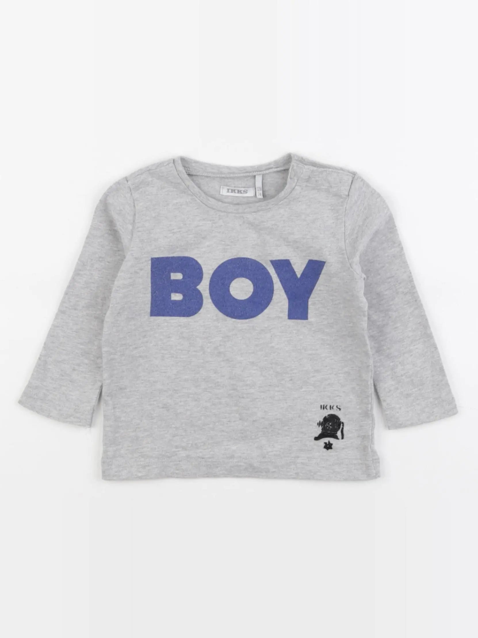IKKS - tee-shirt gris - 12 mois