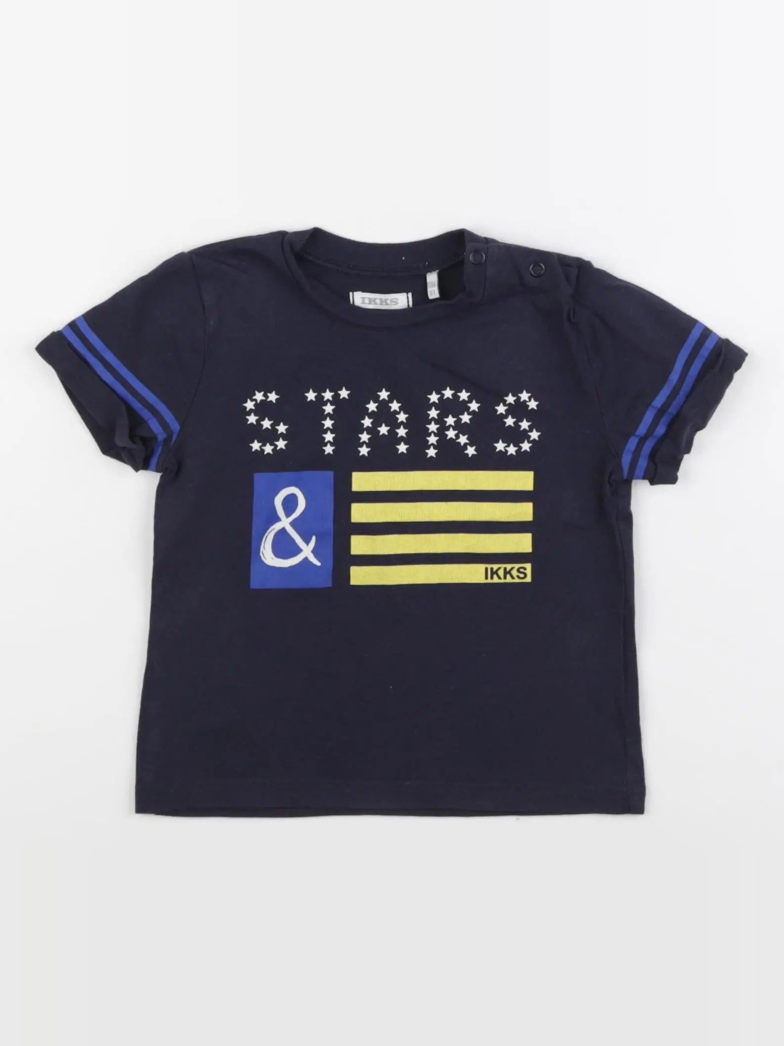 IKKS - tee-shirt bleu - 18 mois