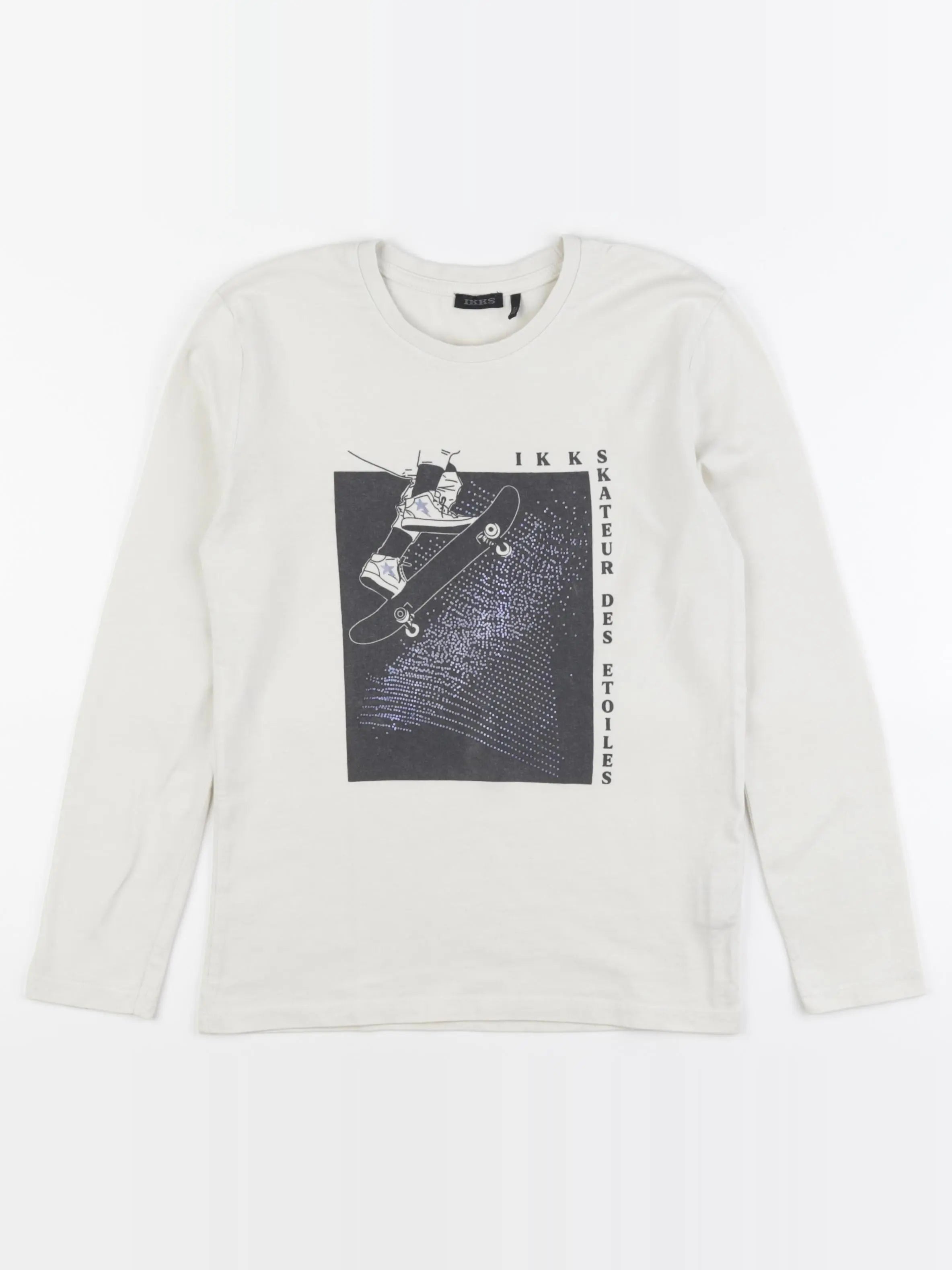 IKKS - tee-shirt beige - 10 ans