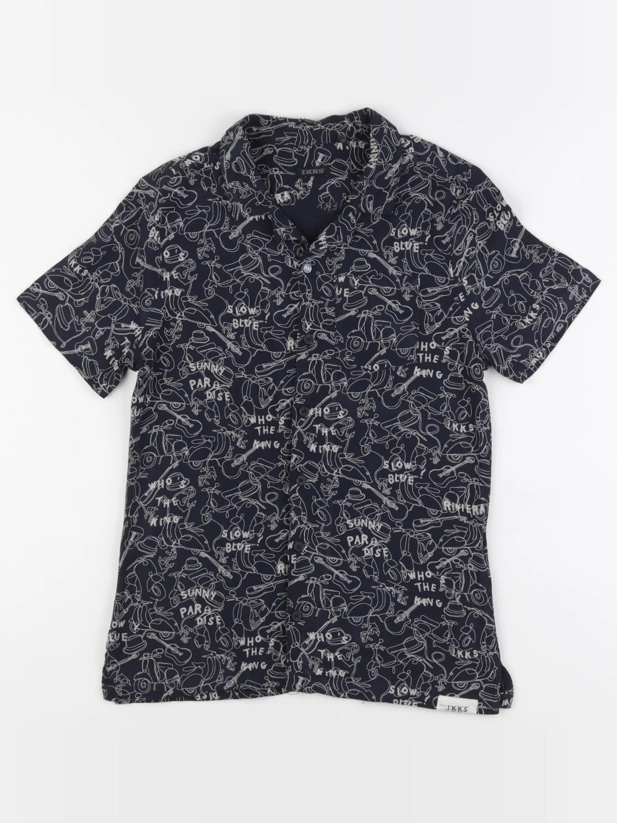 IKKS - chemise bleu - 10 ans