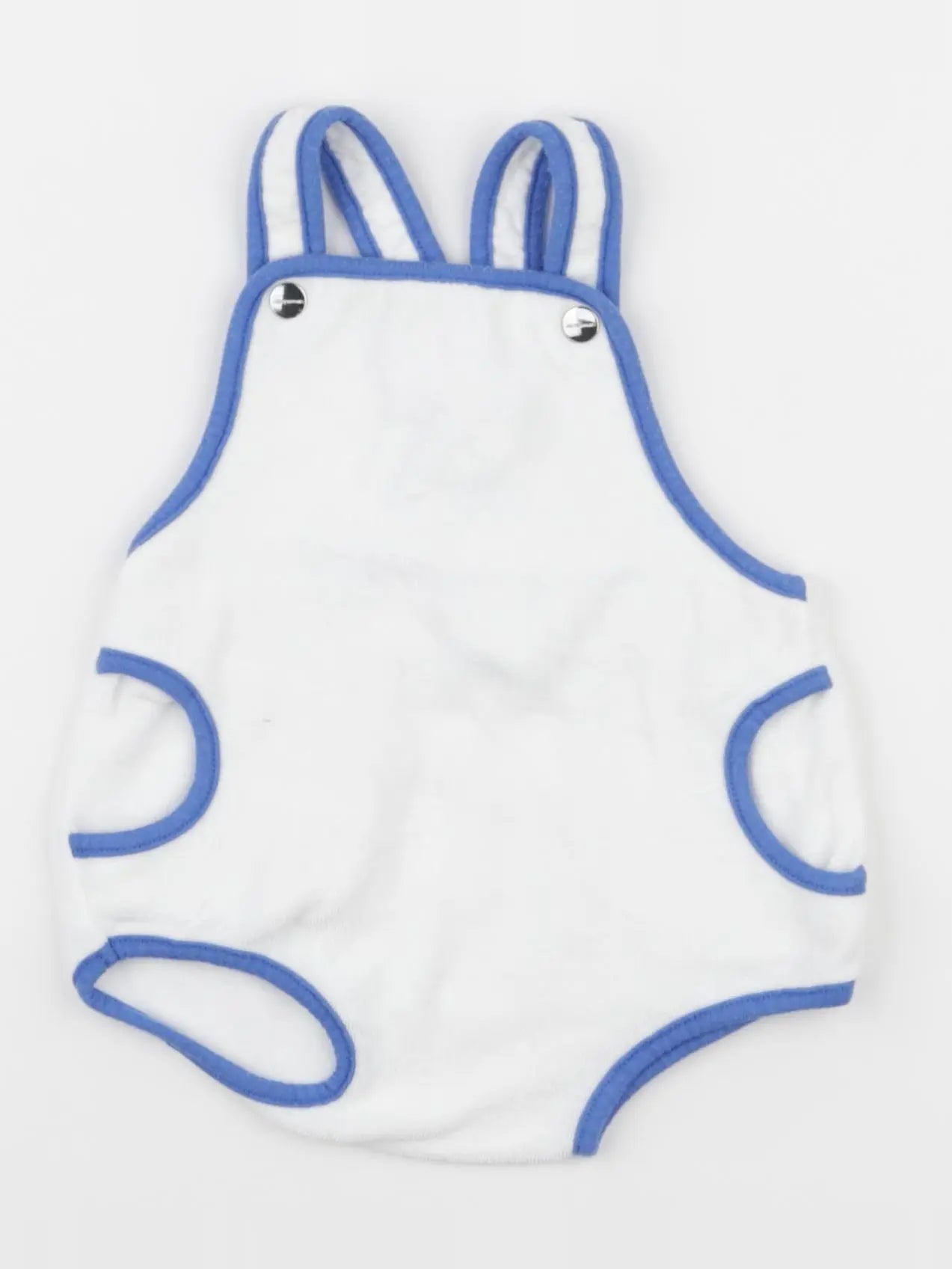 Jacadi - salopette blanc, bleu - 6 mois
