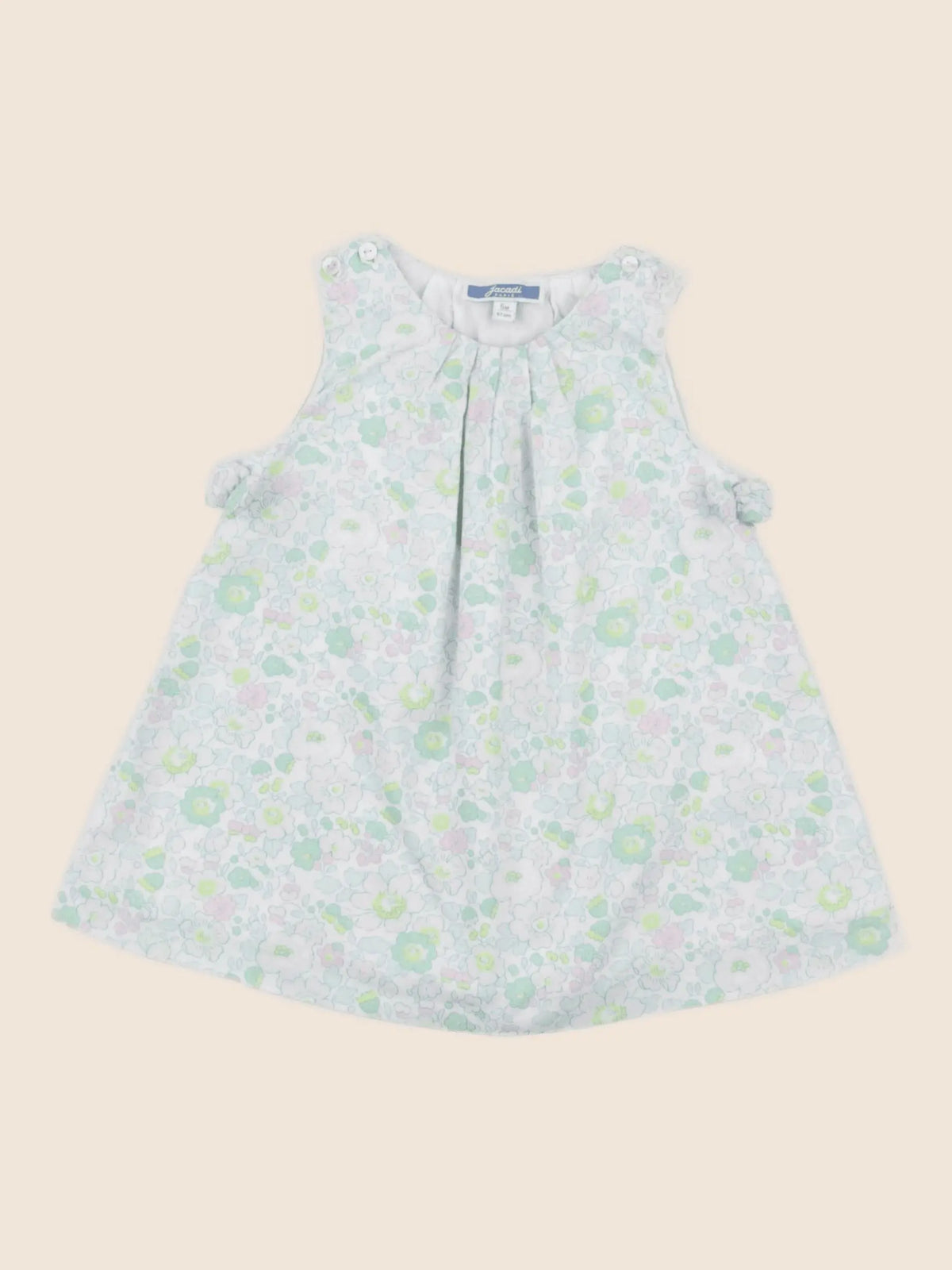 Jacadi - robe liberty vert - 6 mois