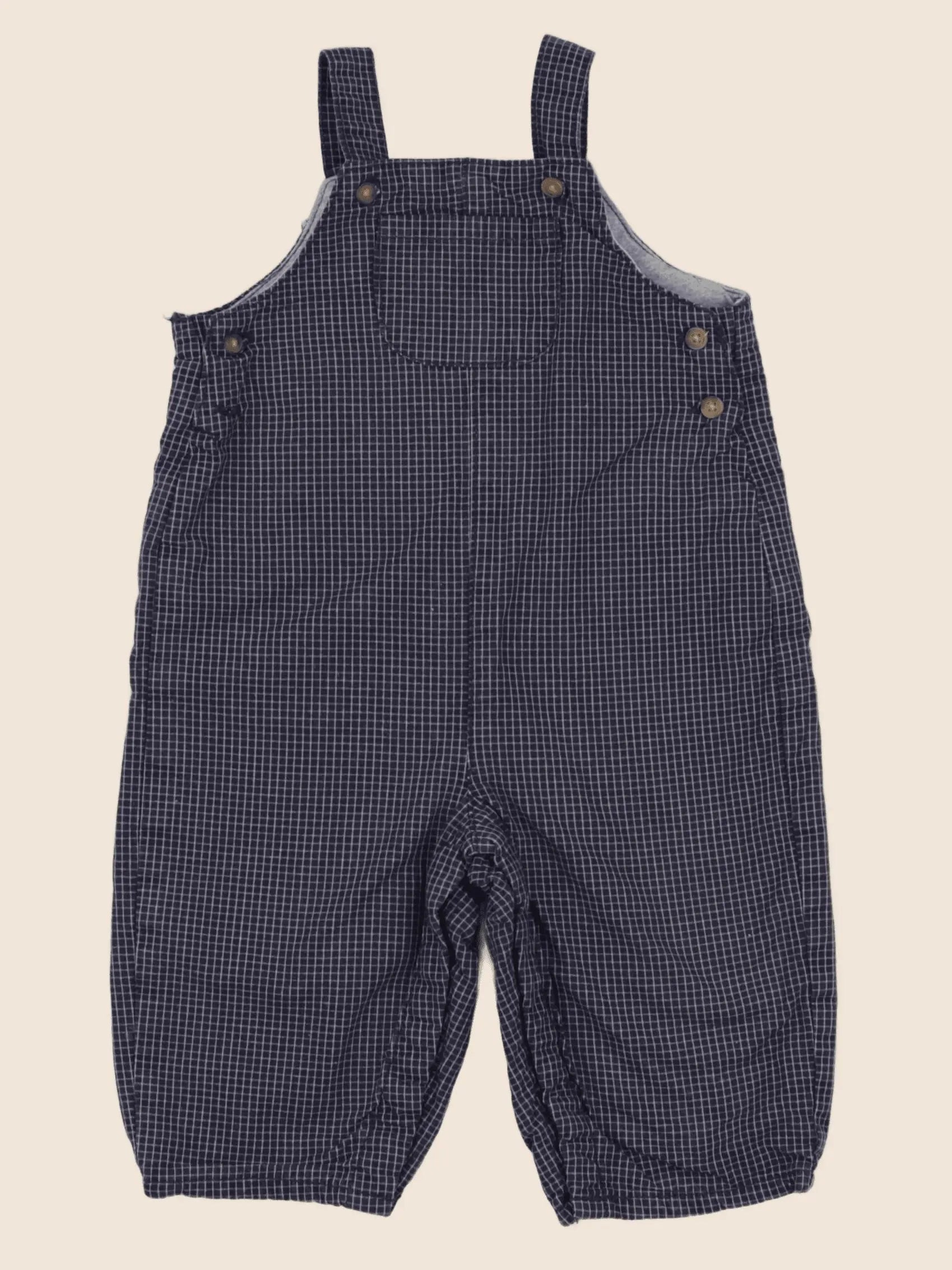 Boutchou - salopette doublé bleu - 6 mois