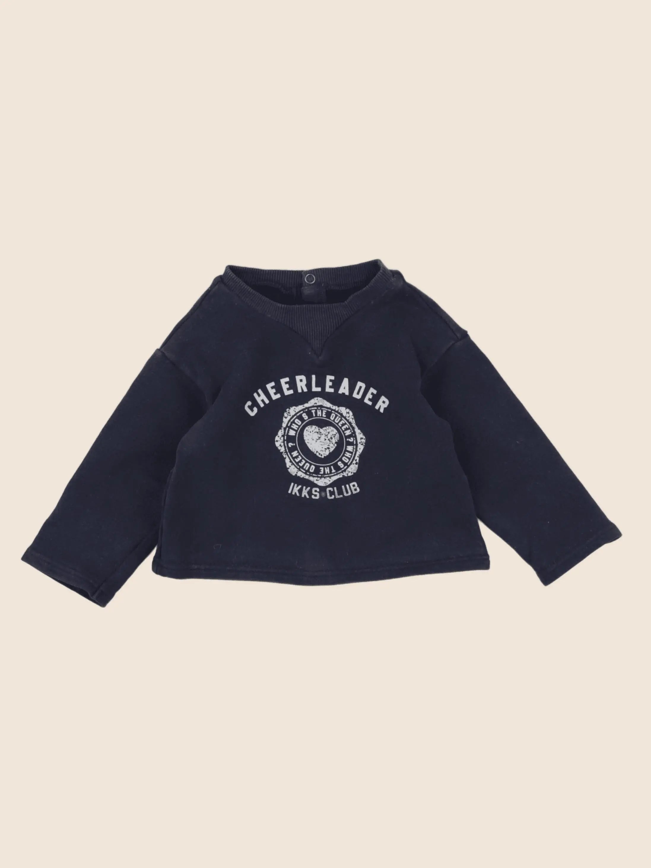 IKKS - sweat bleu - 12 mois