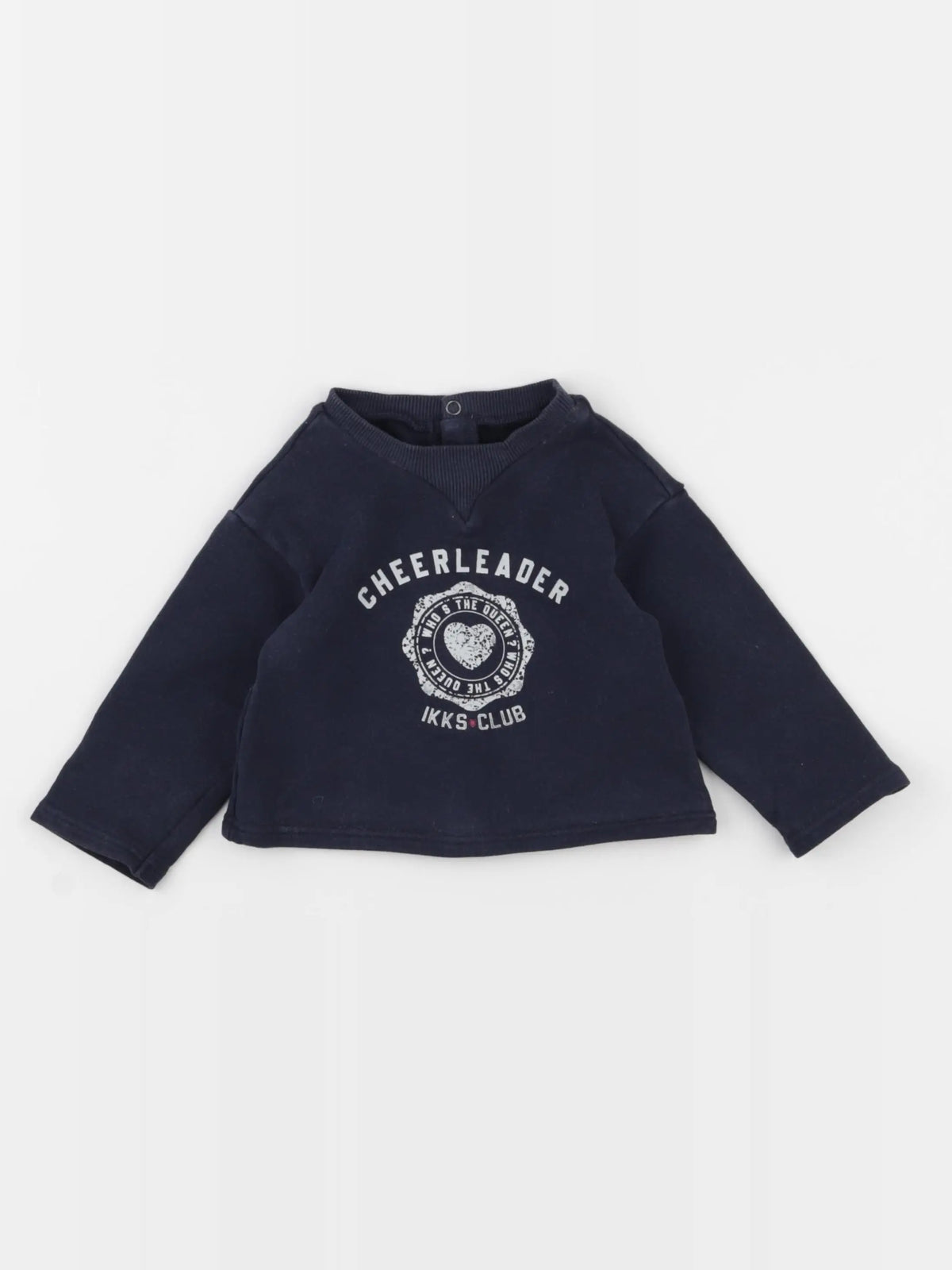 IKKS - sweat bleu - 12 mois