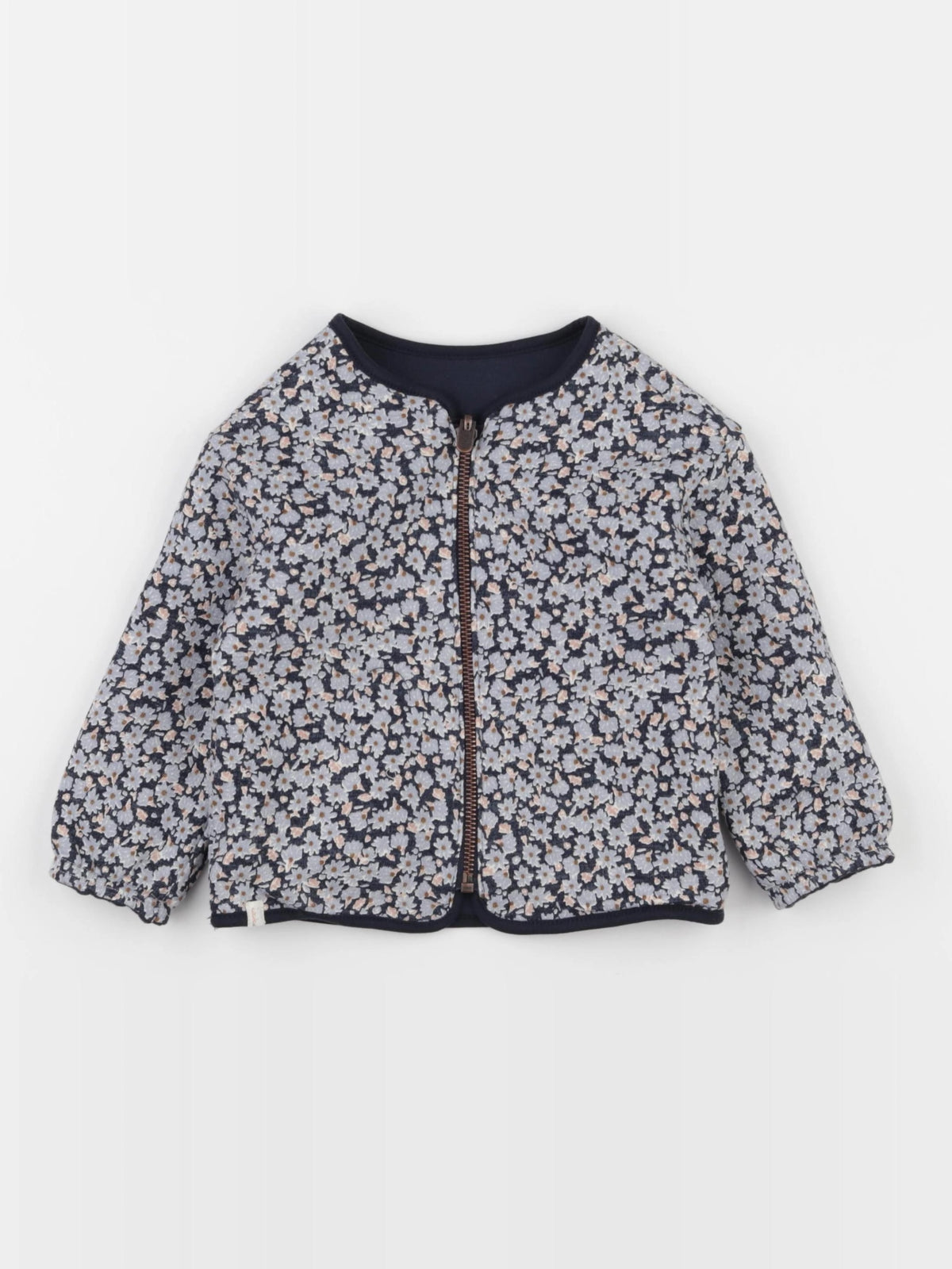 IKKS - veste réversible bleu, bronze - 18 mois