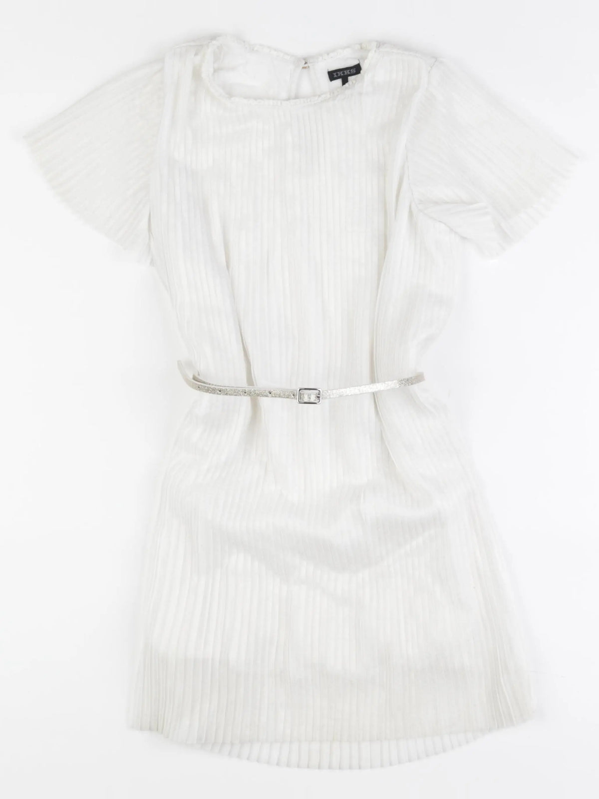 IKKS - robe blanc, or - 8 ans