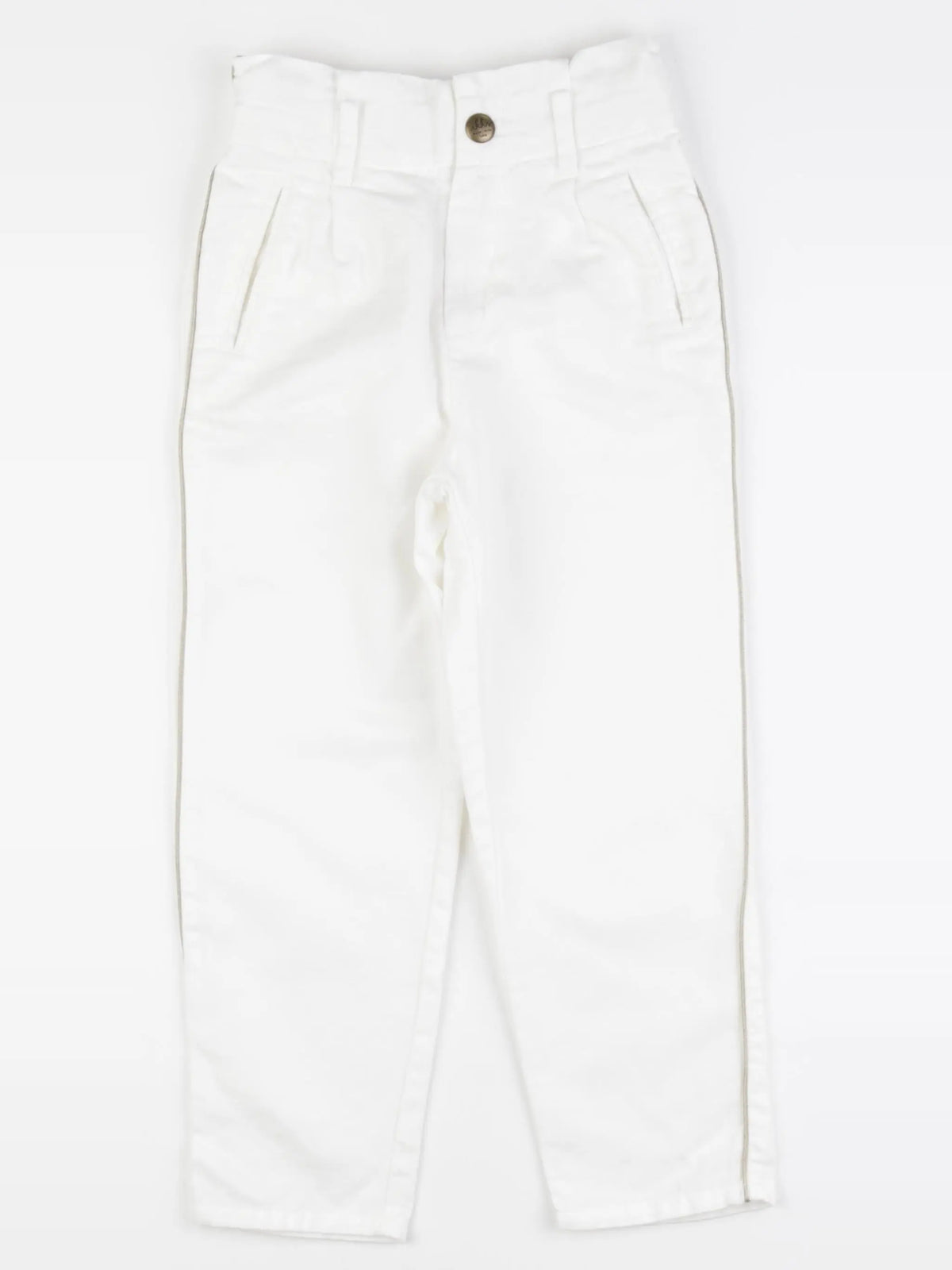 IKKS - pantalon blanc - 8 ans