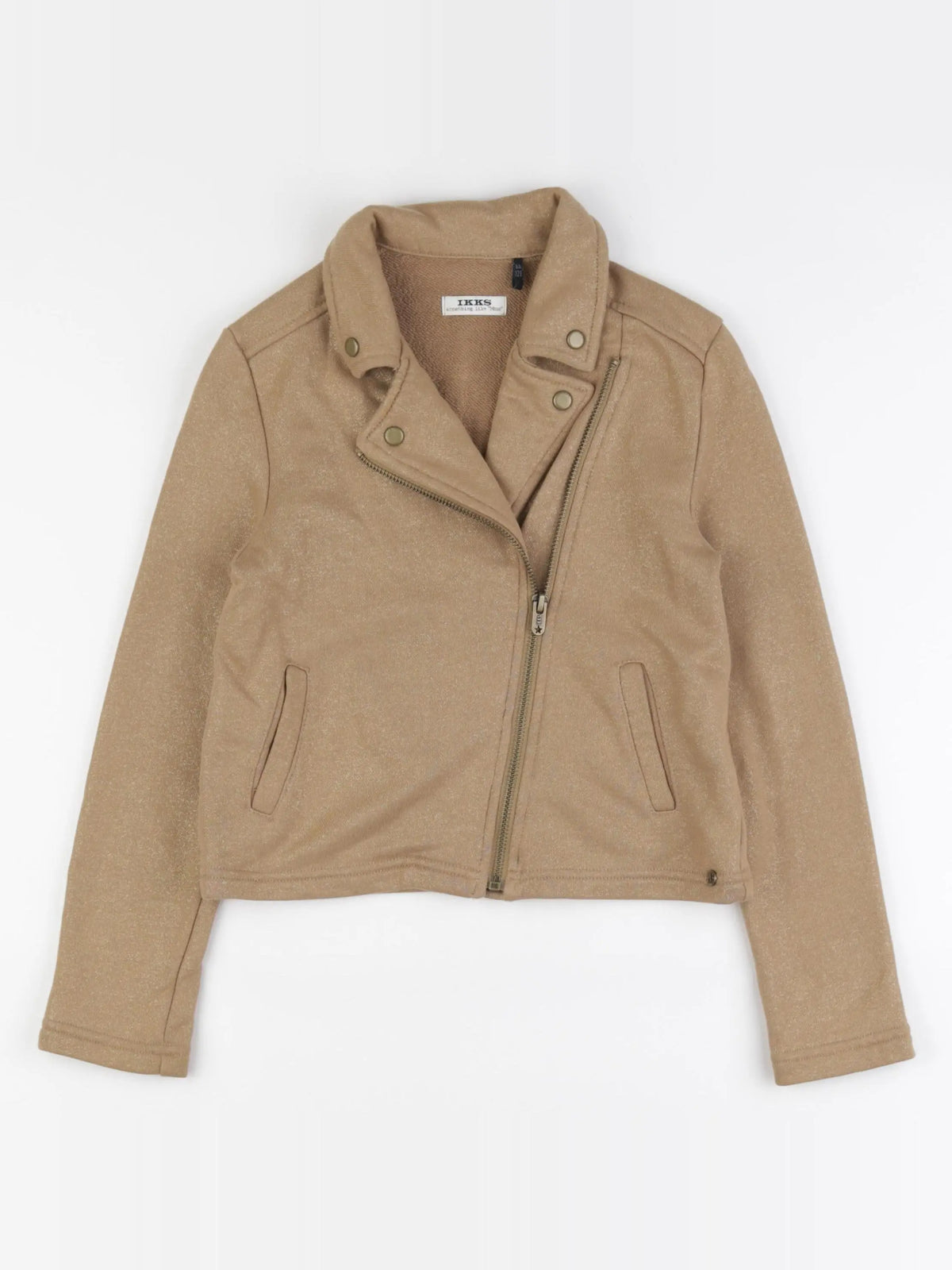 IKKS - veste marron, or - 8 ans