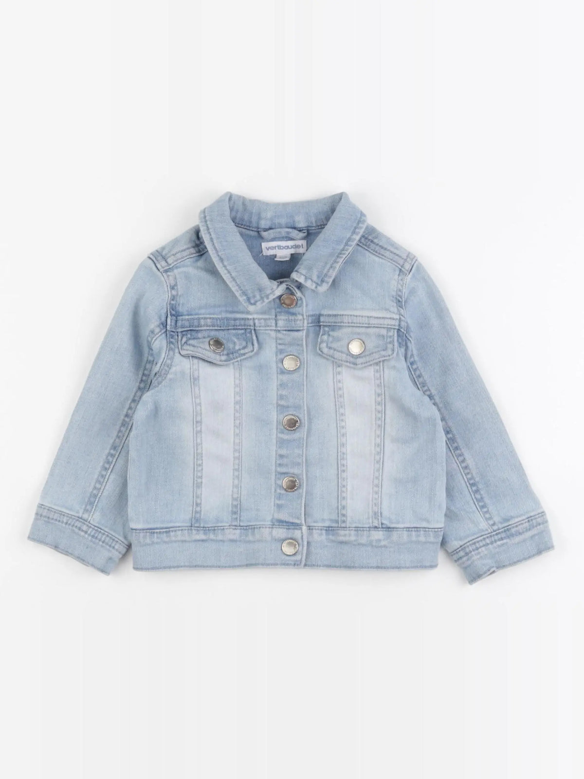 Vertbaudet - veste imprimé au dos bleu - 18 mois