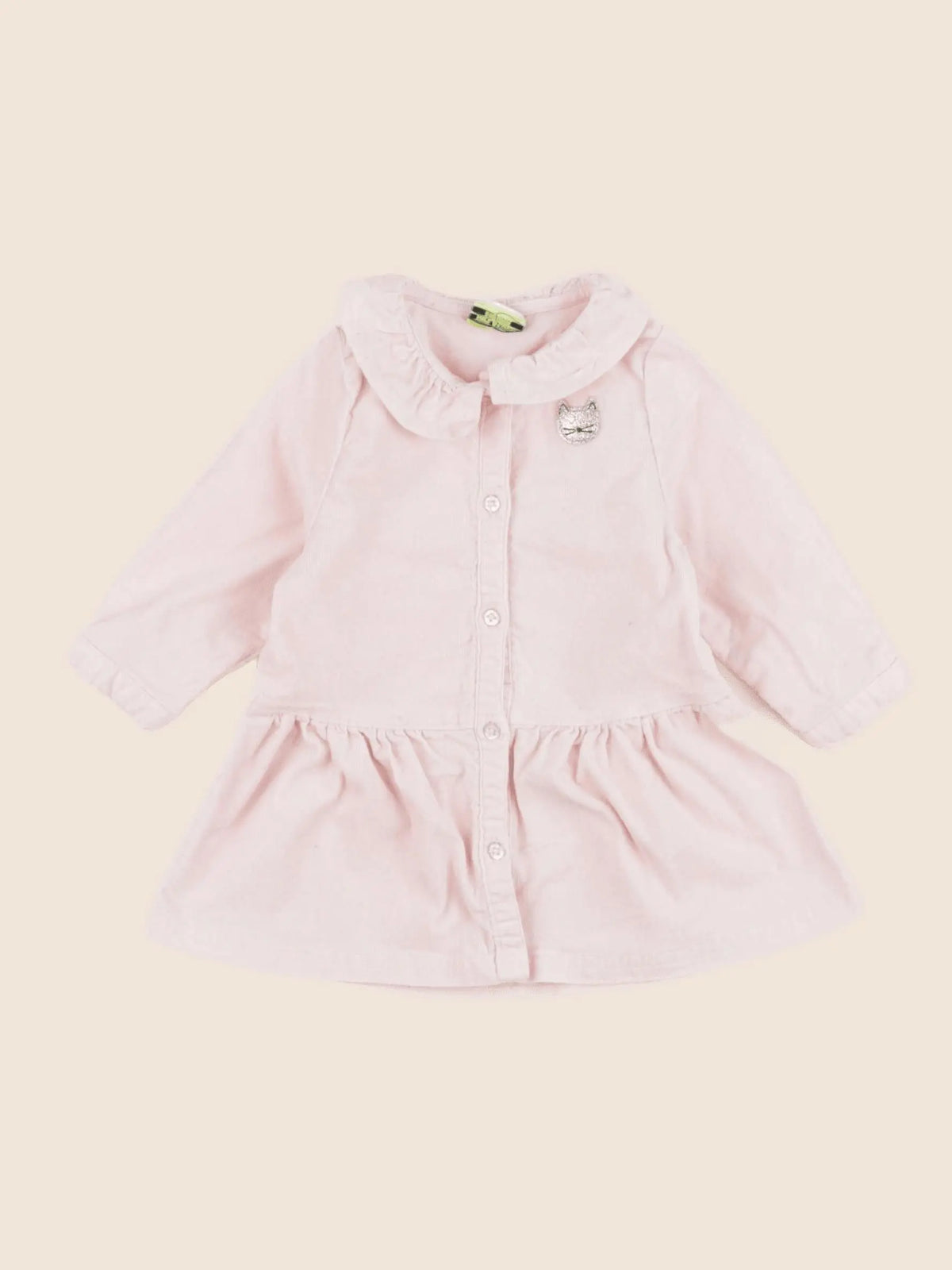 Tape à l'oeil - robe rose, argent - 6 mois