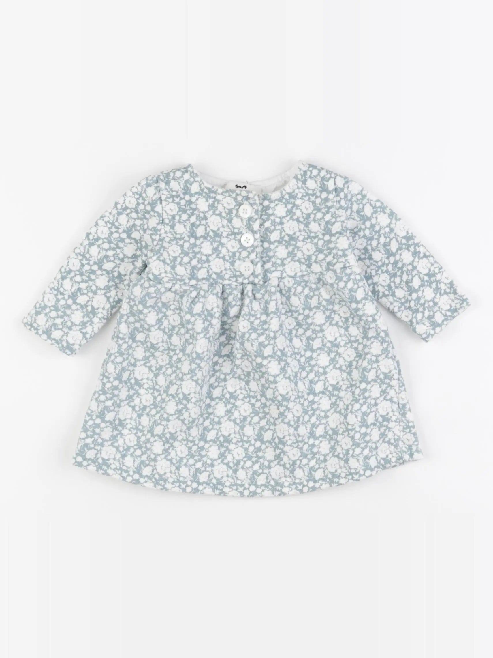 Cyrillus - robe bleu, blanc - 3 mois