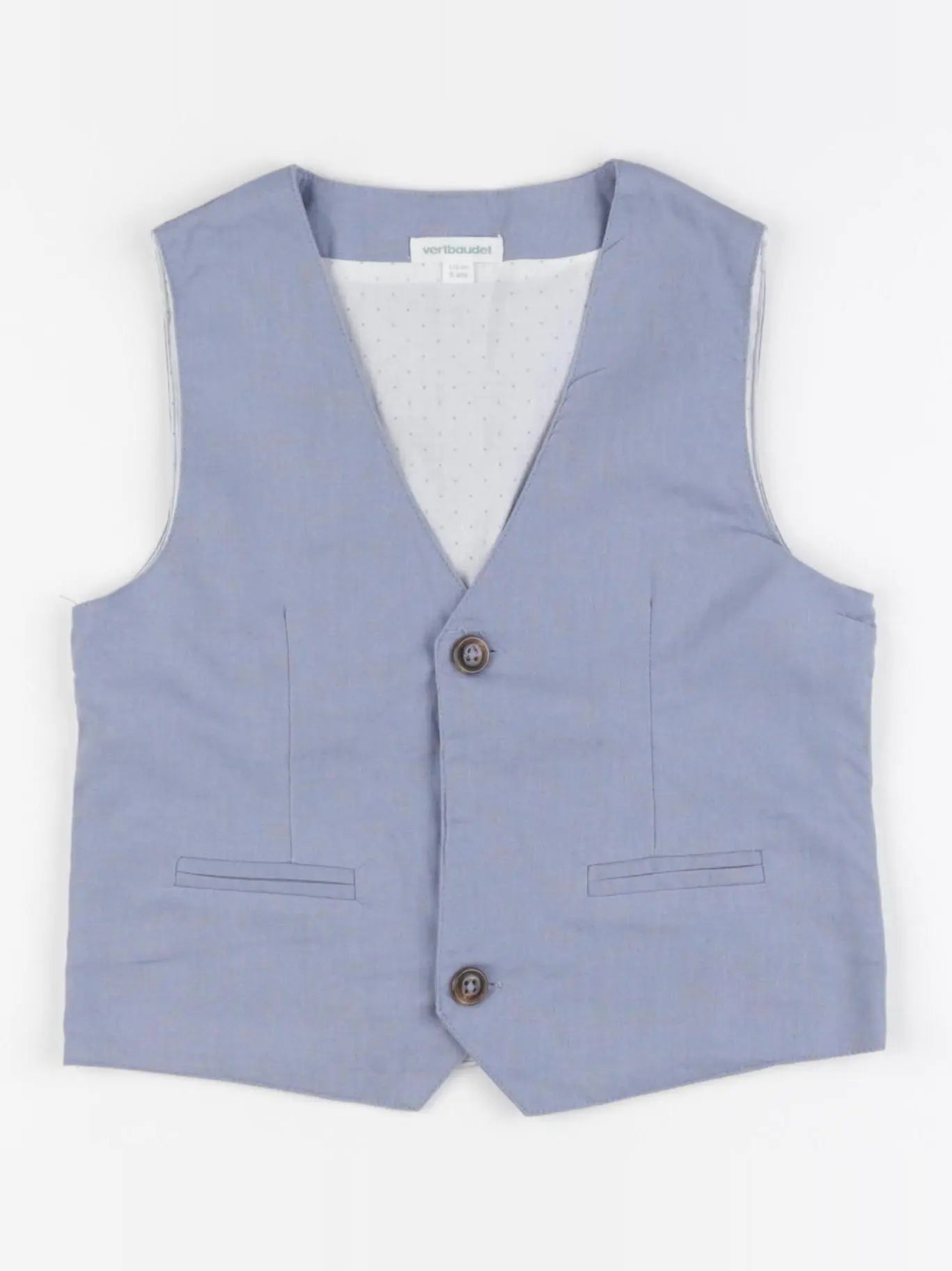 Vertbaudet - gilet bleu - 5 ans