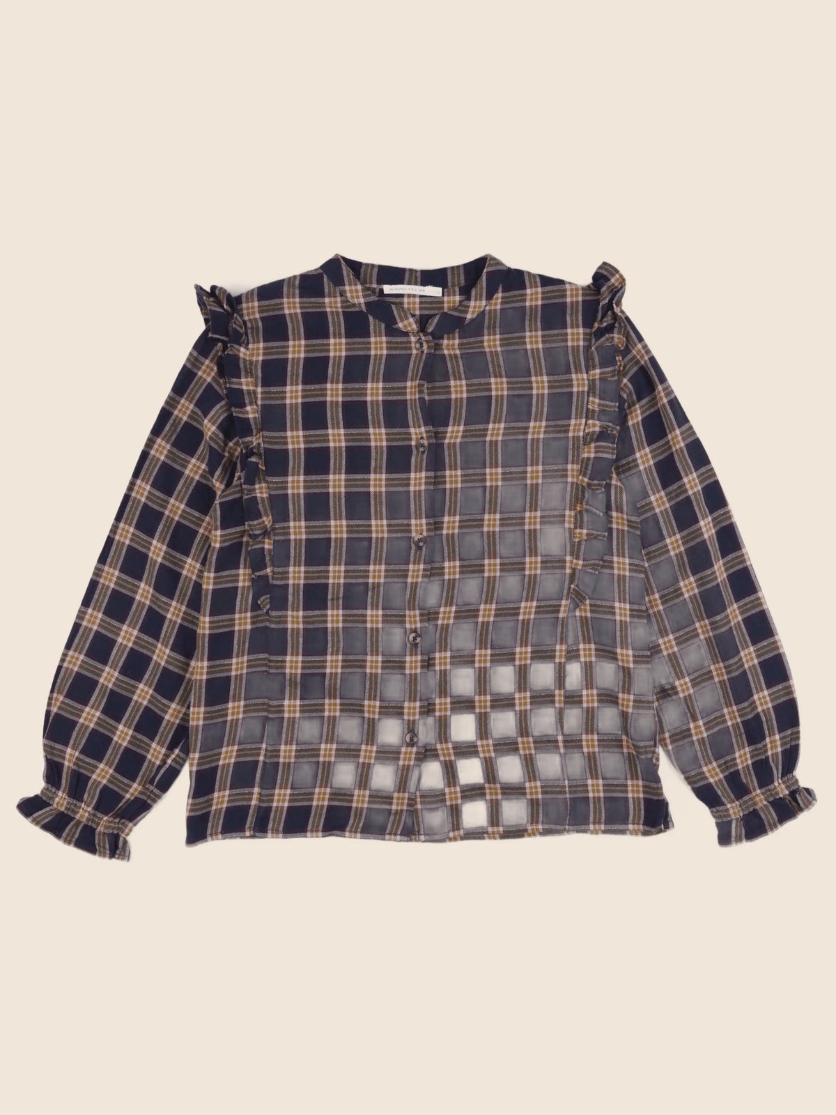 Monoprix - blouse bleu - 14 ans