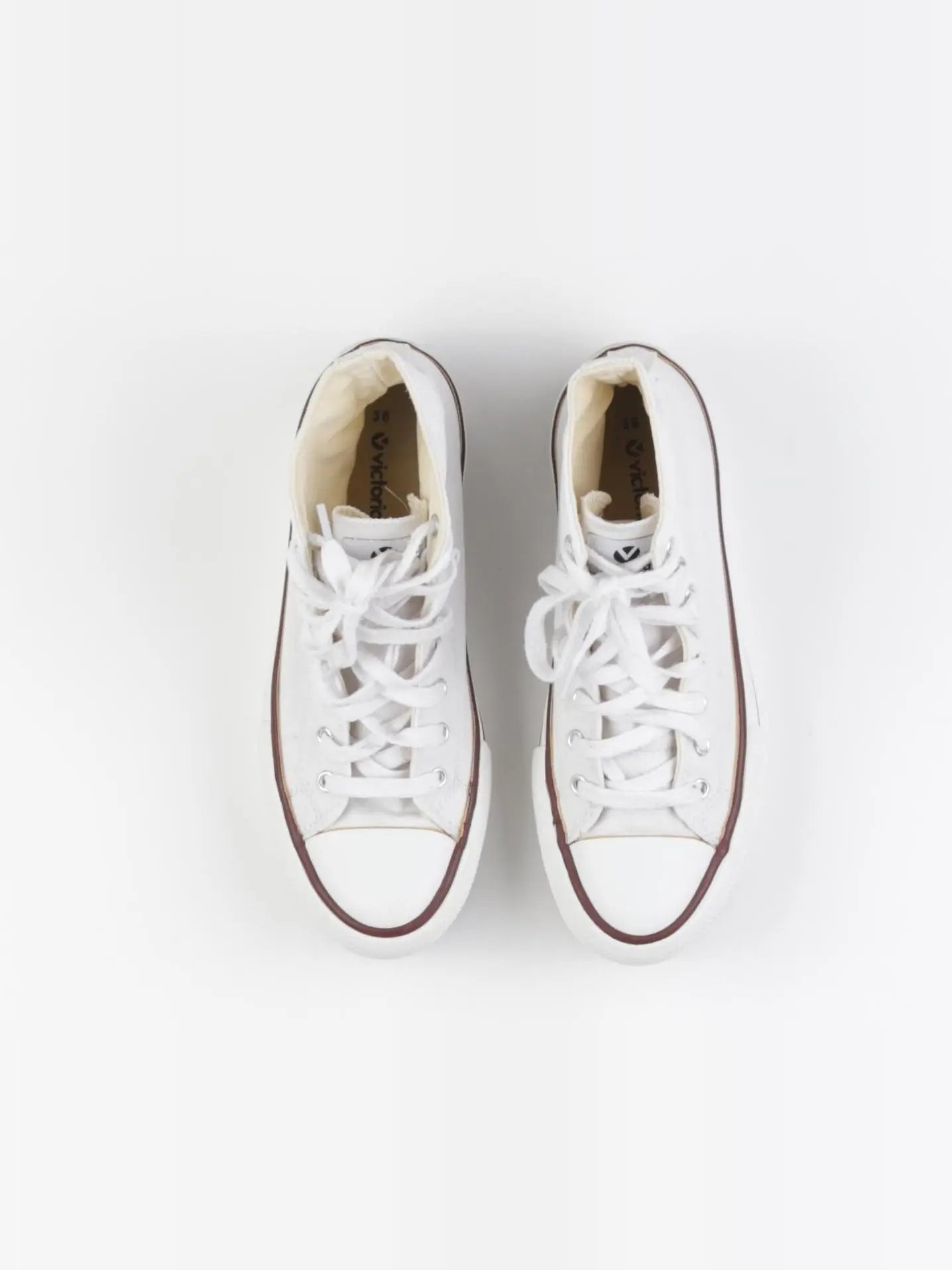 Victoria - tennis à scratch/ lacets blanc - pointure 36