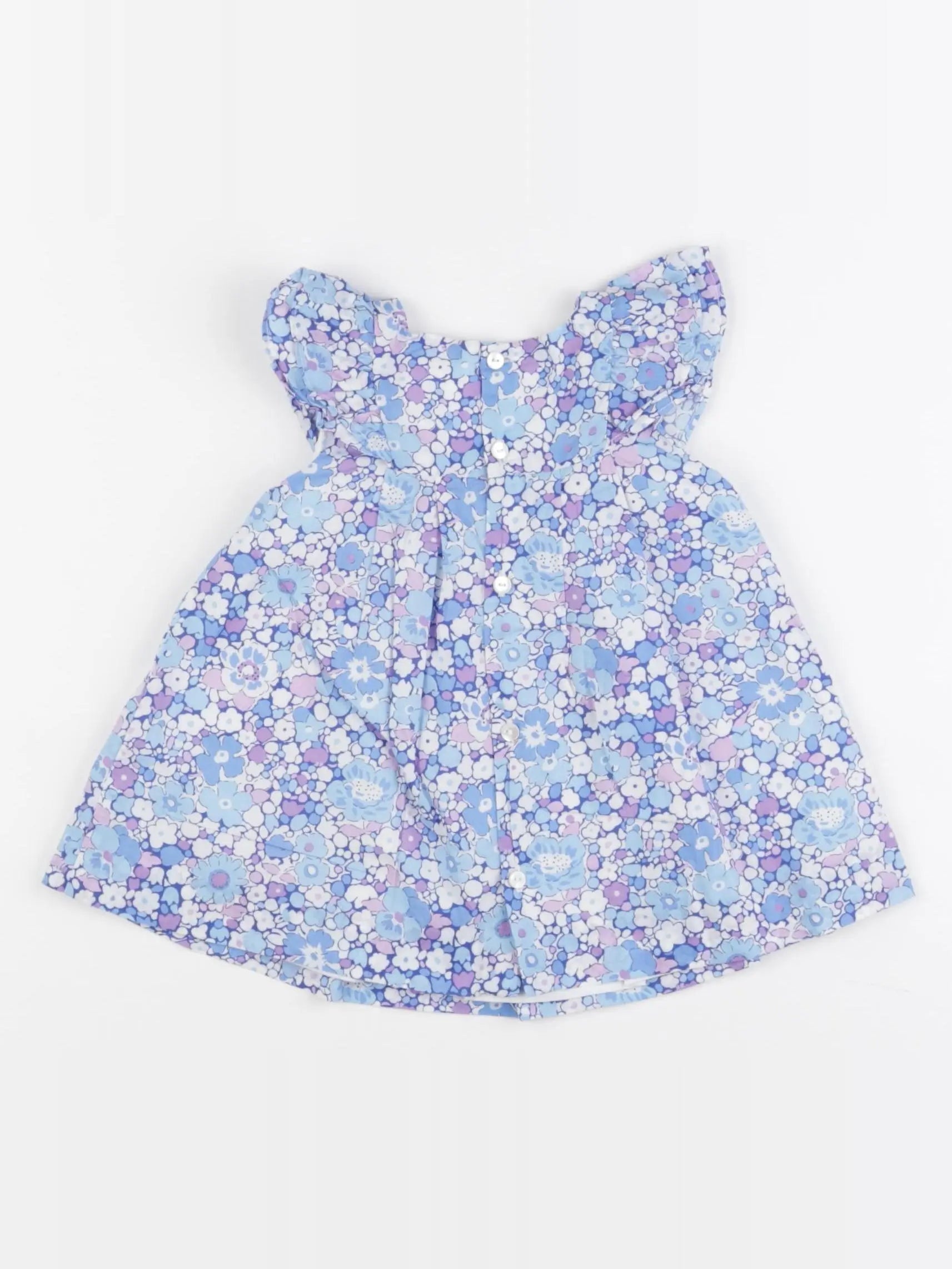 Jacadi - robe liberty bleu - 6 mois