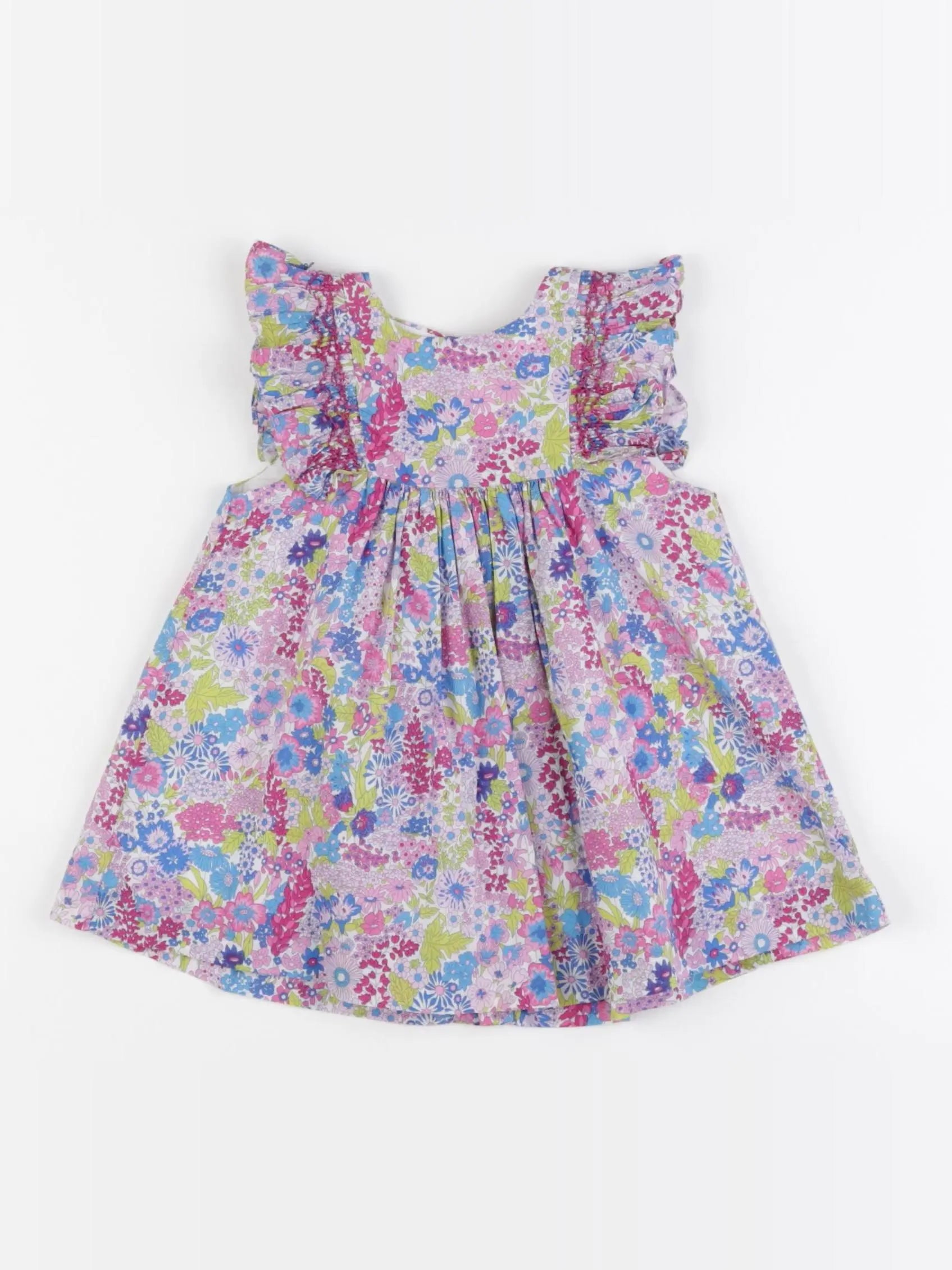 Jacadi - robe liberty multicolore - 6 mois