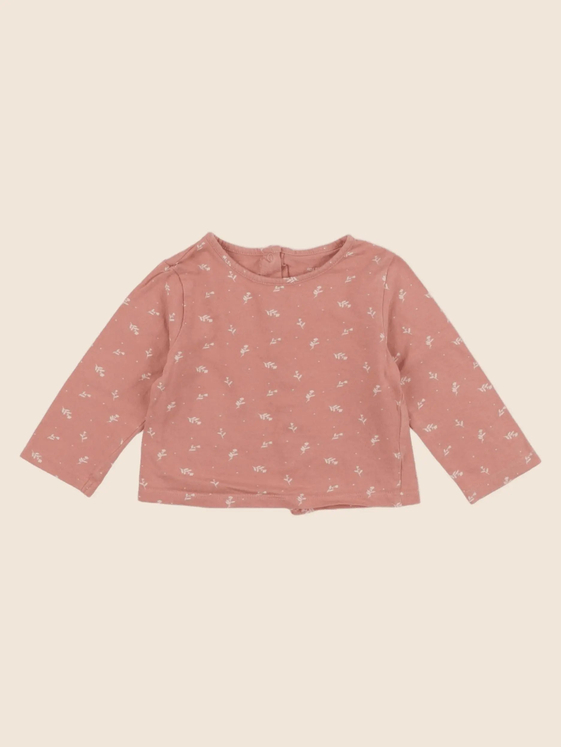 Vertbaudet - tee-shirt rose - 6 mois