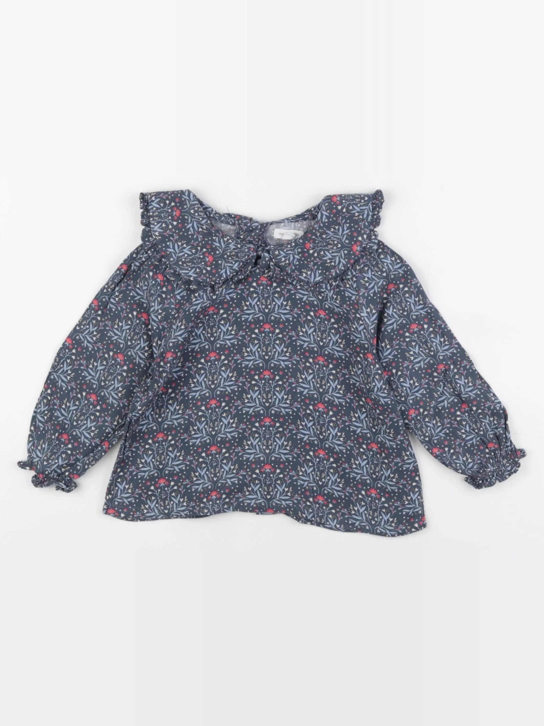 Vertbaudet - blouse bleu - 18 mois