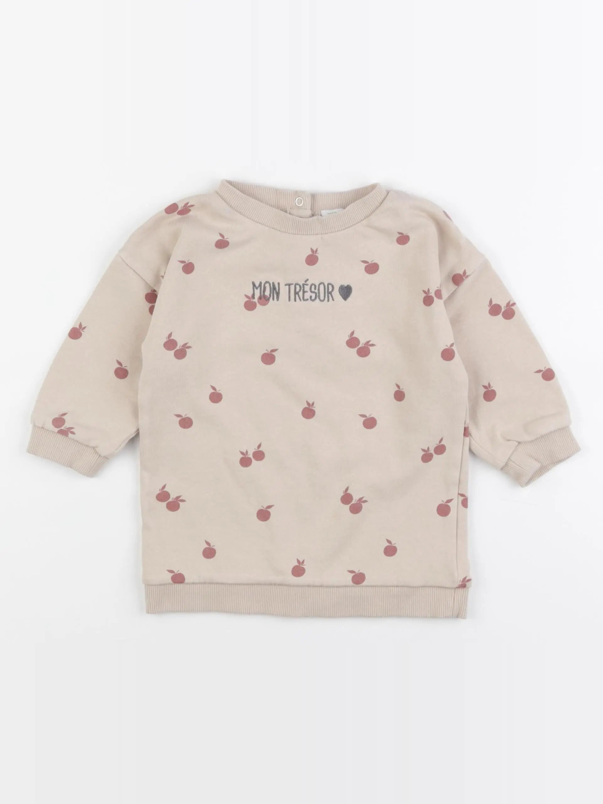 Vertbaudet - robe beige - 18 mois