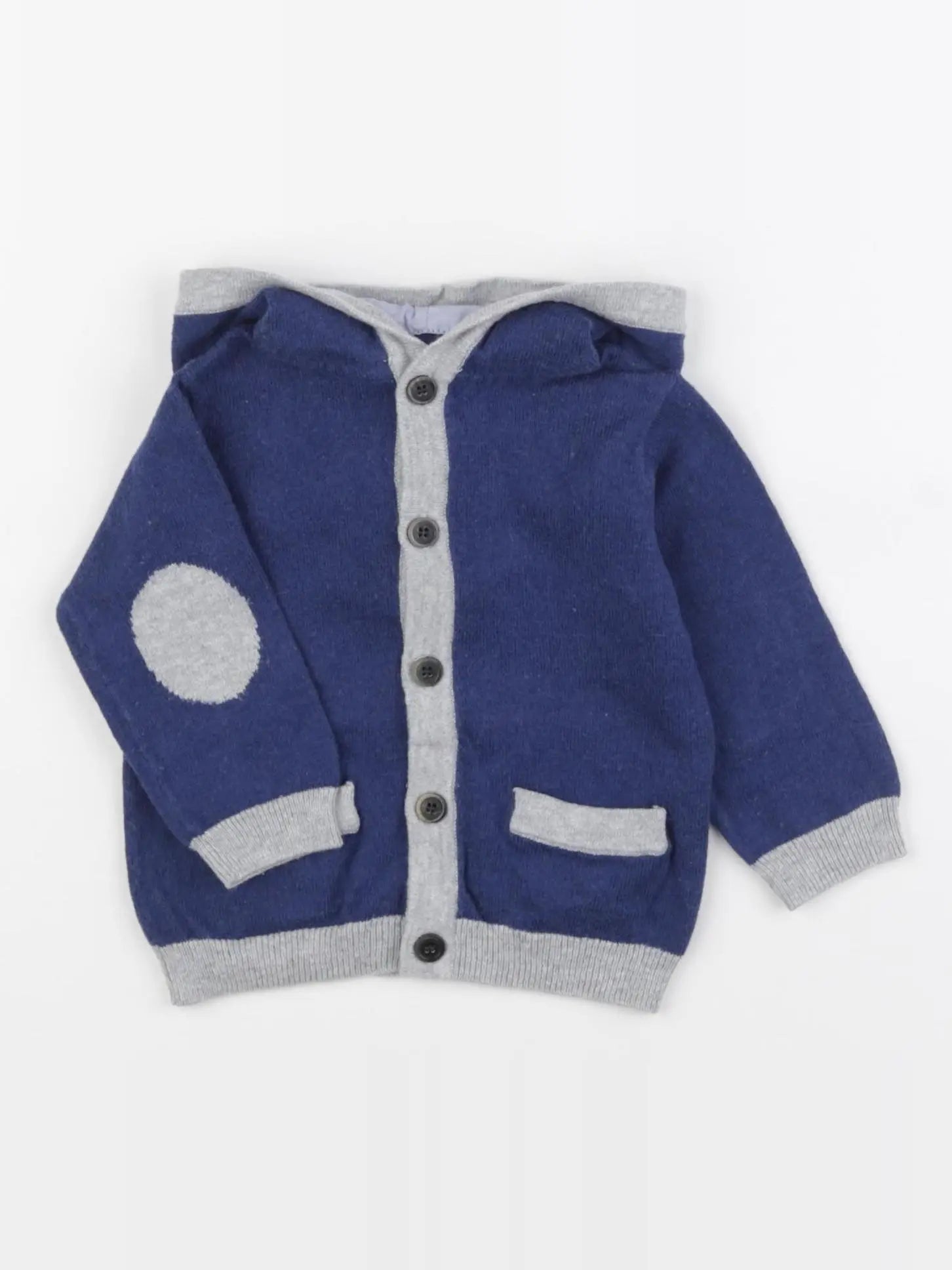 Jacadi - gilet bleu - 6 mois