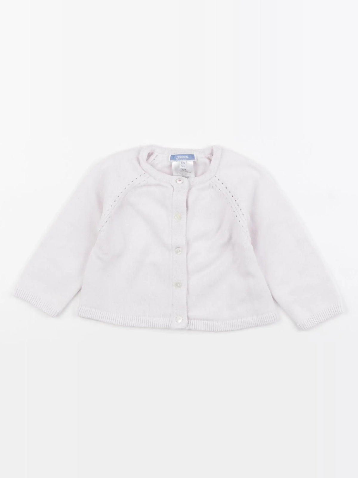 Jacadi - gilet blanc - 12 mois